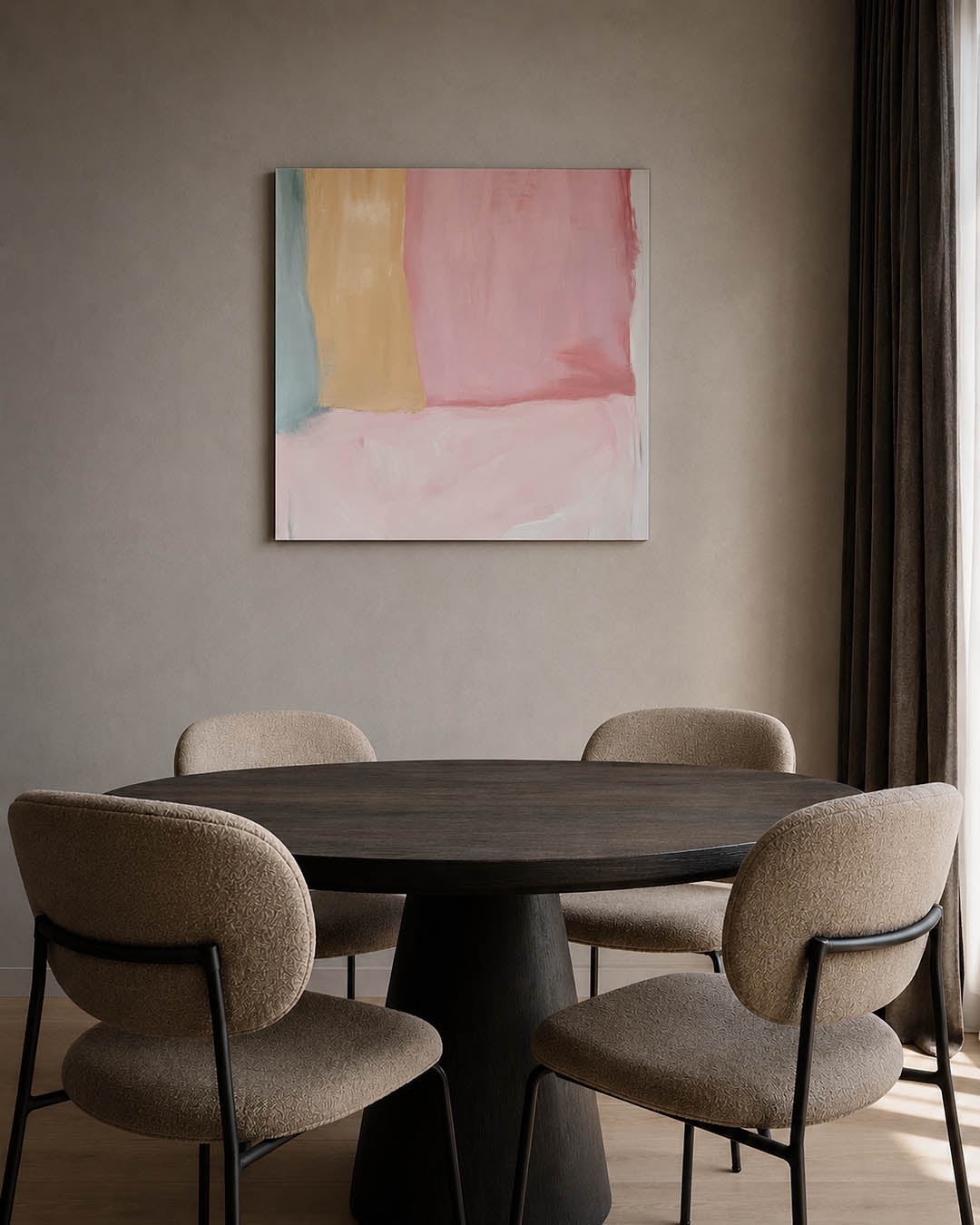 Zachte kleurvlakken Kunstwerk