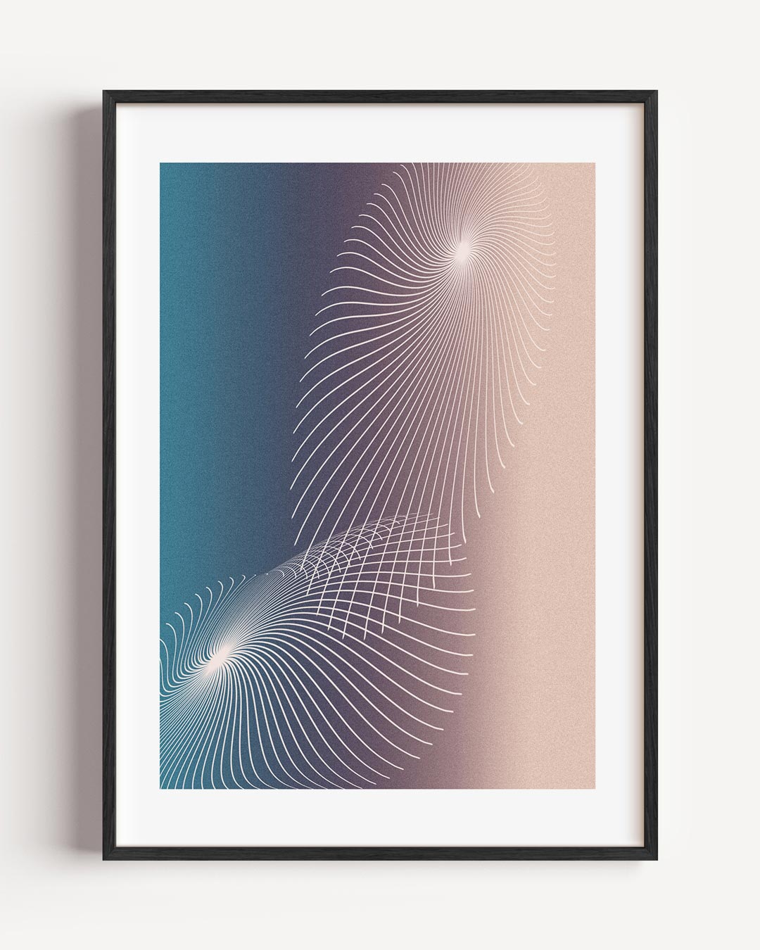 Elegante Spiralen Kunstposter-WallArtistic