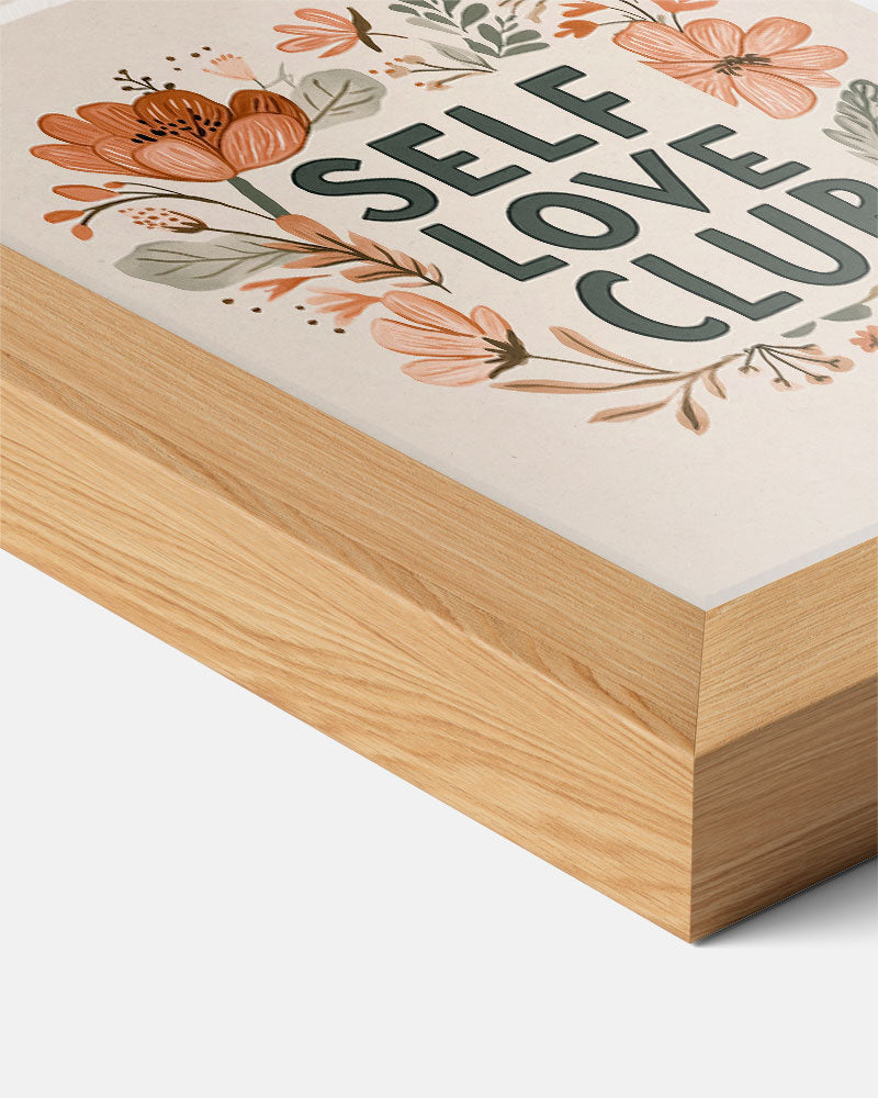 Self Love Club Bloemenposter