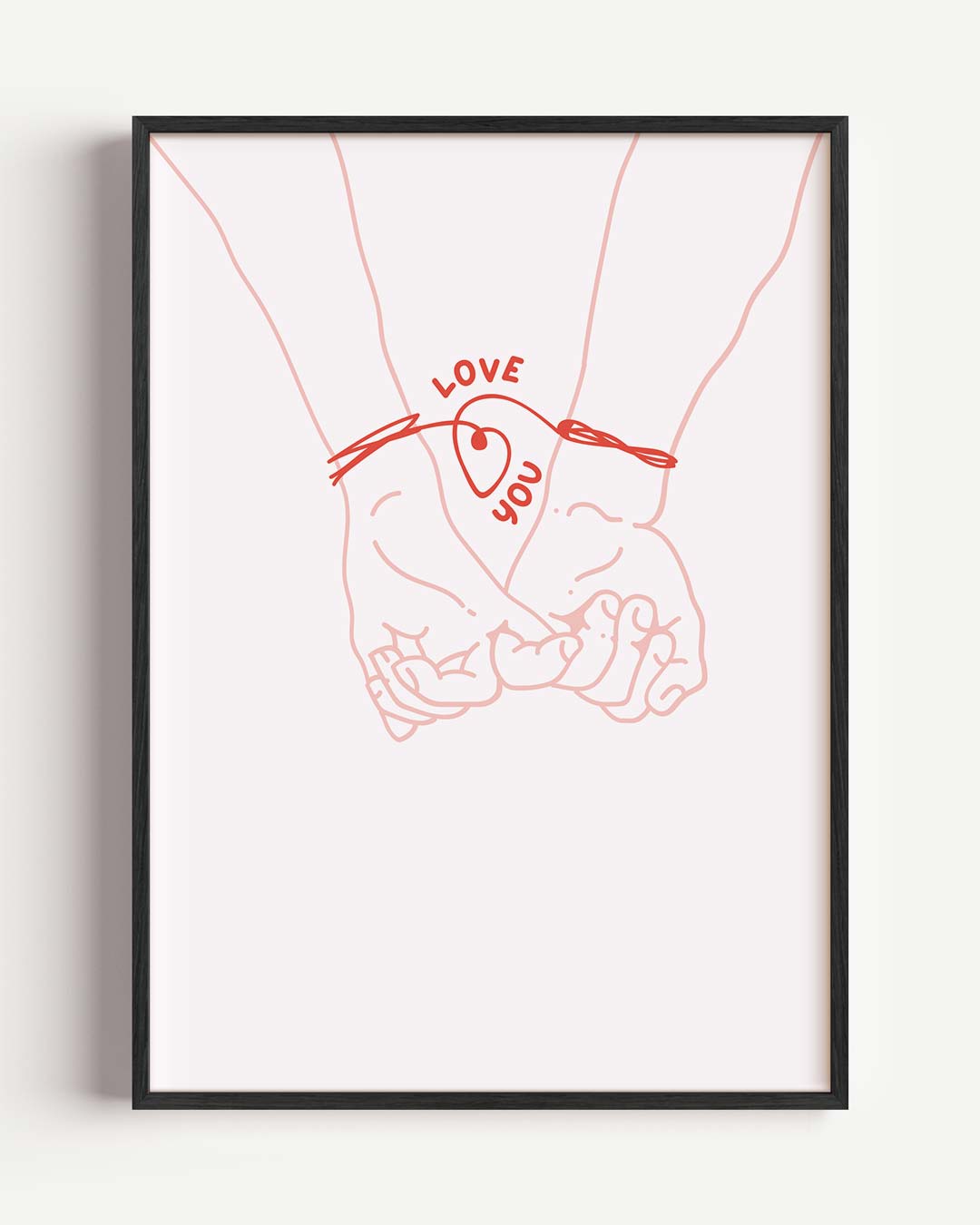 Romantische Hand-in-Hand Poster
