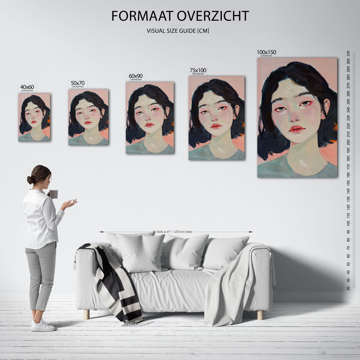 Portretstudie Kunstwerk