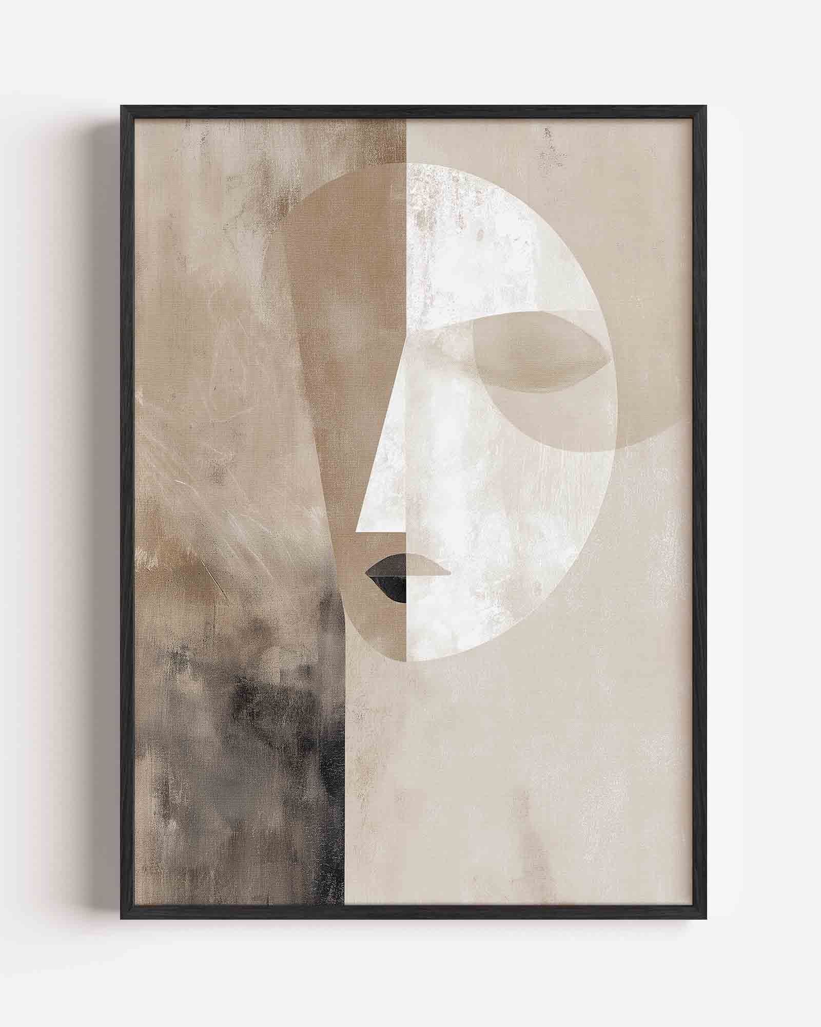 Abstract gezicht Poster