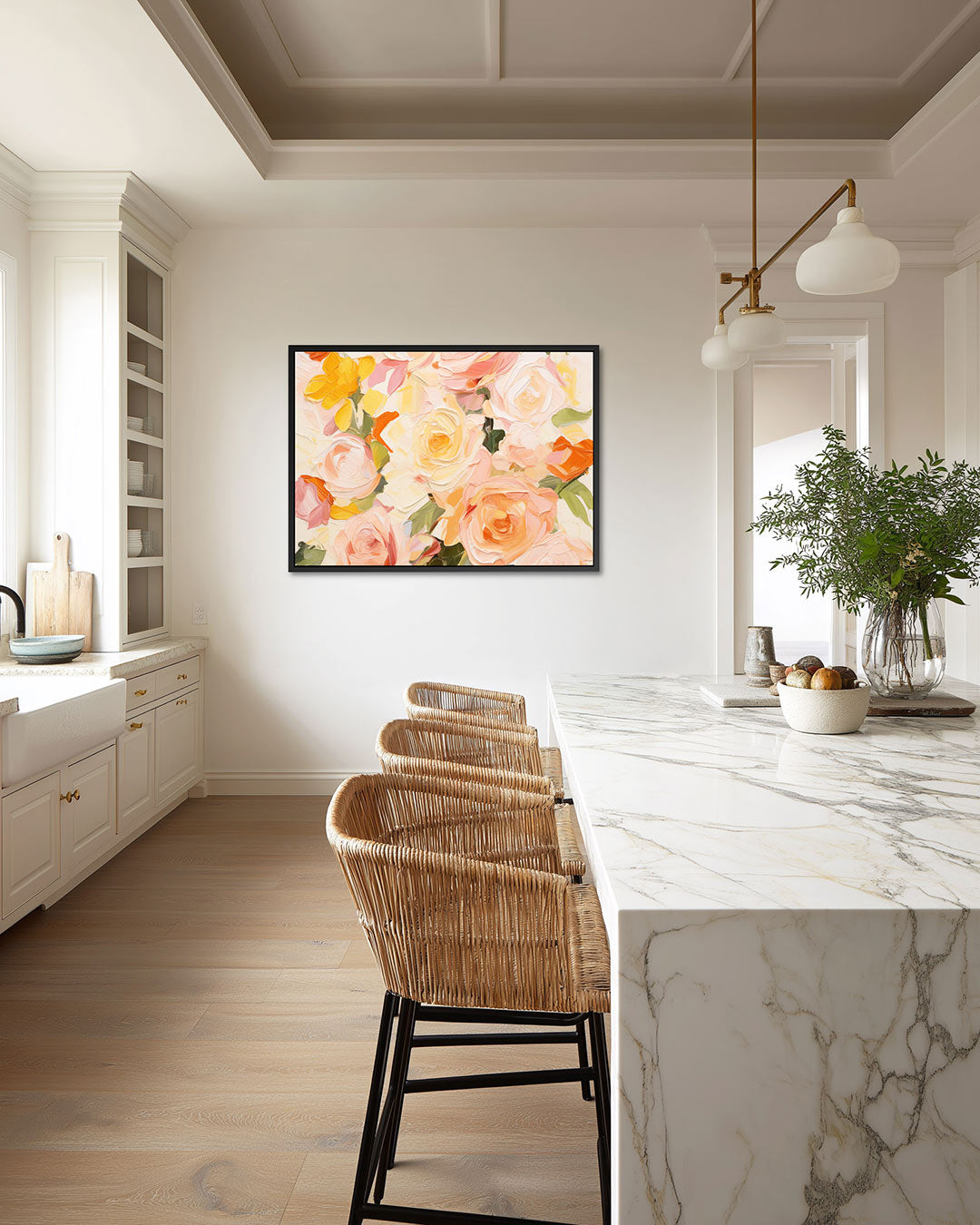 Bloemrijke kleurenpracht Kunstwerk