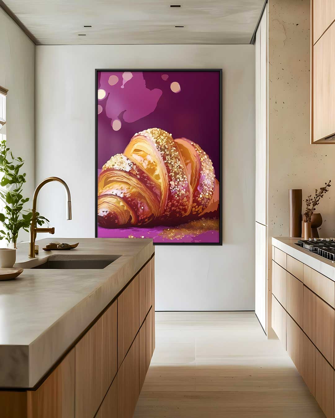 Croissant Delights Kunstwerk-canvas-dibond-plexiglas-wanddecoratie-WallArtistic