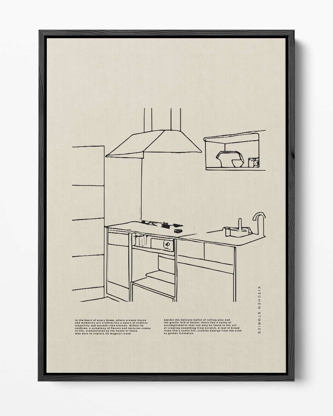 Keukenverhalen Illustratie Kunstwerk-canvas-dibond-plexiglas-wanddecoratie-WallArtistic