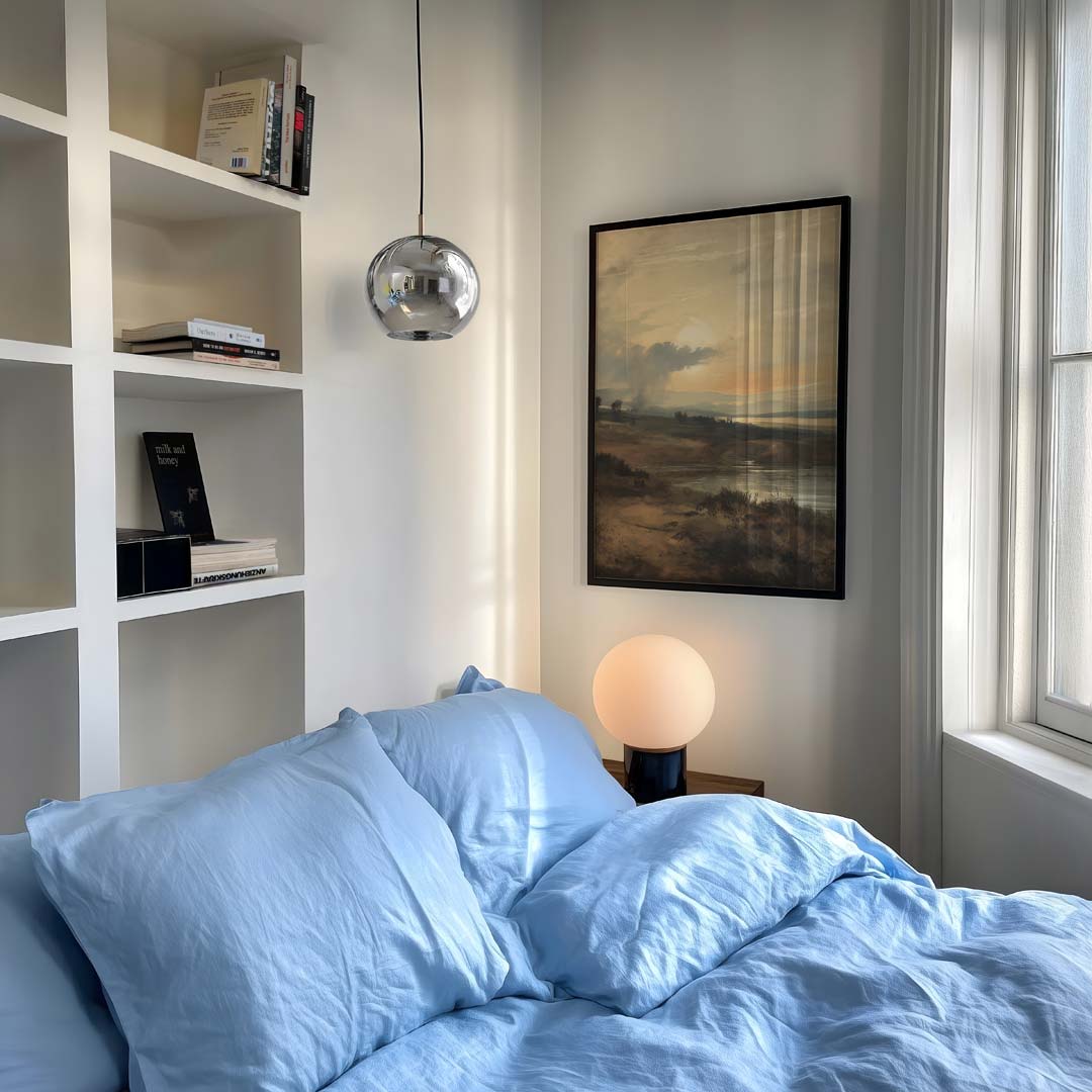Romantische Zonsondergang Landschap Poster-WallArtistic