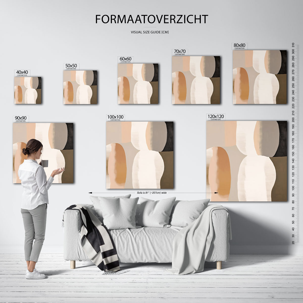 Abstracte vormen Poster