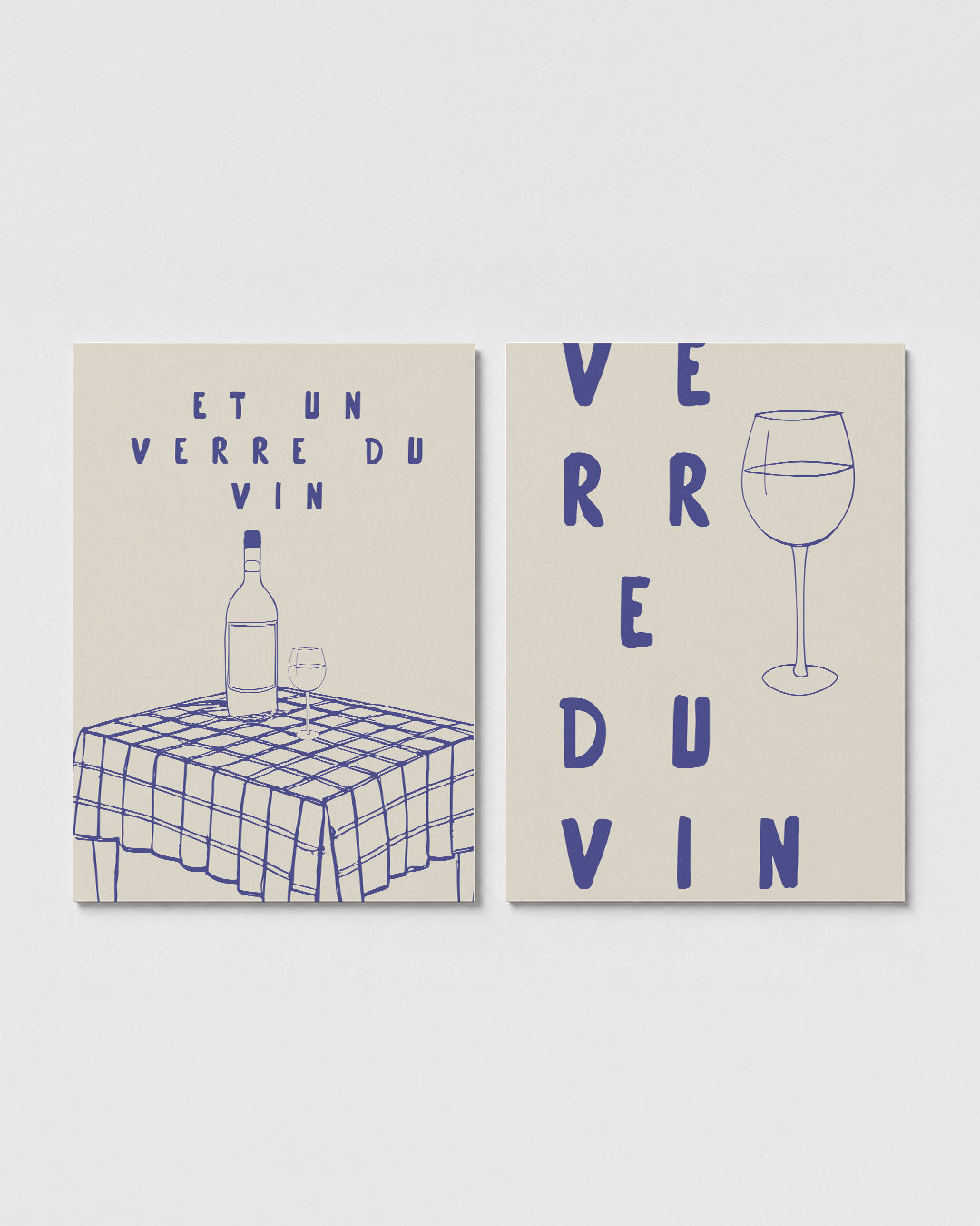 Wijn en patronen Posterset