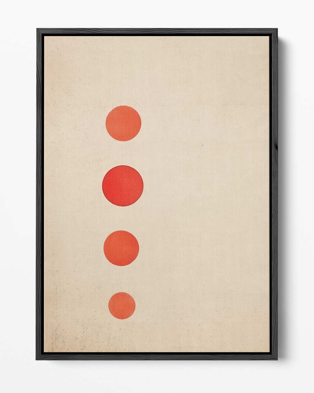 Minimalistisch Rood Cirkelkunstwerk-canvas-dibond-plexiglas-wanddecoratie-WallArtistic