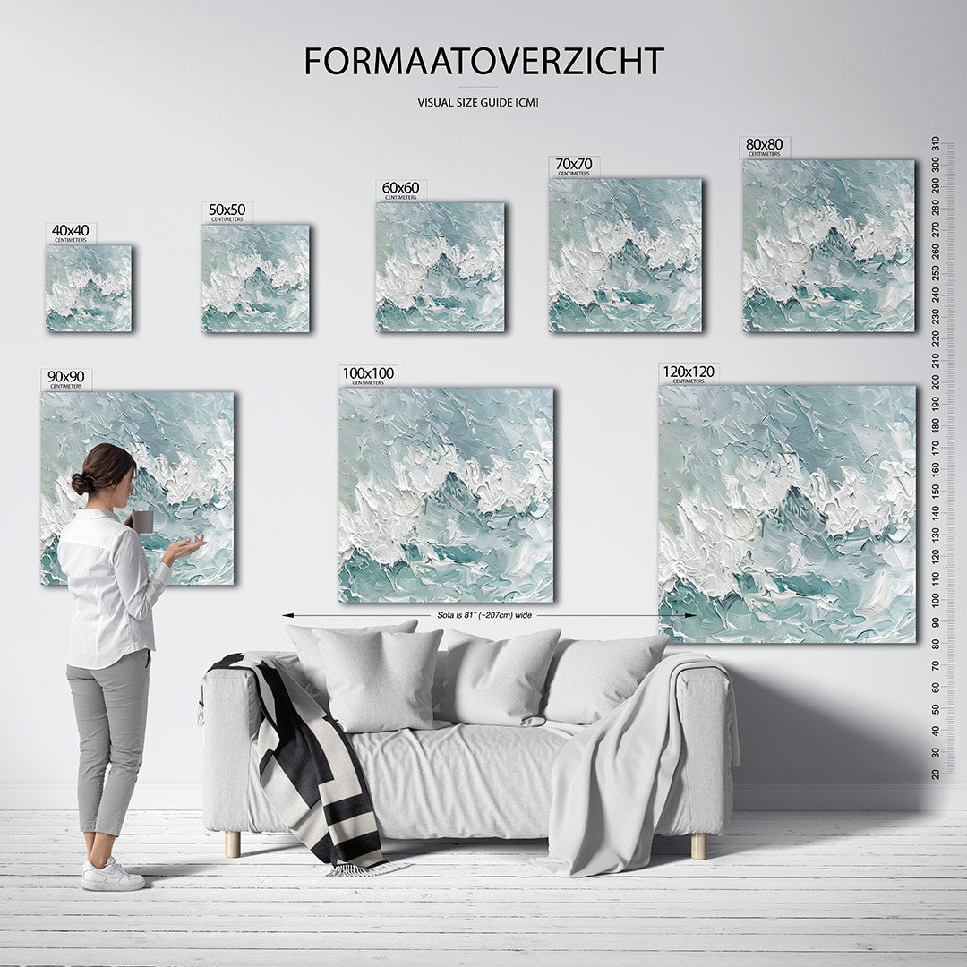 Dynamische kleurenmix Kunstwerk