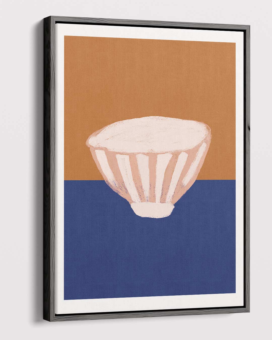 Kleurrijke Kom op Tweekleurige Achtergrond Kunstwerk-canvas-dibond-plexiglas-wanddecoratie-WallArtistic