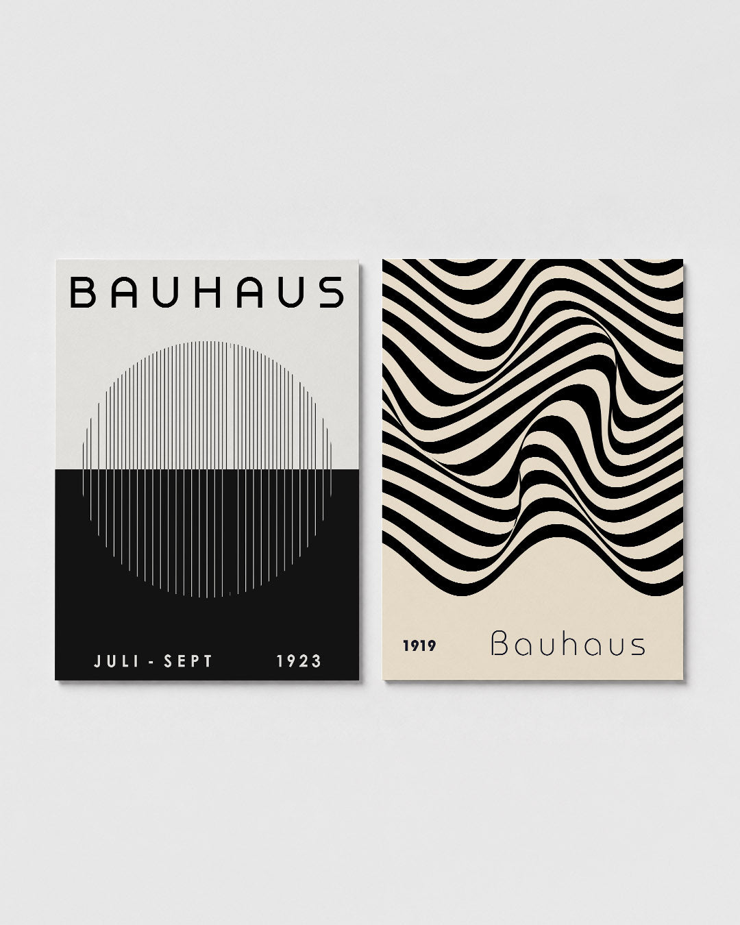 Lijnen en vlakkenspel Posterset
