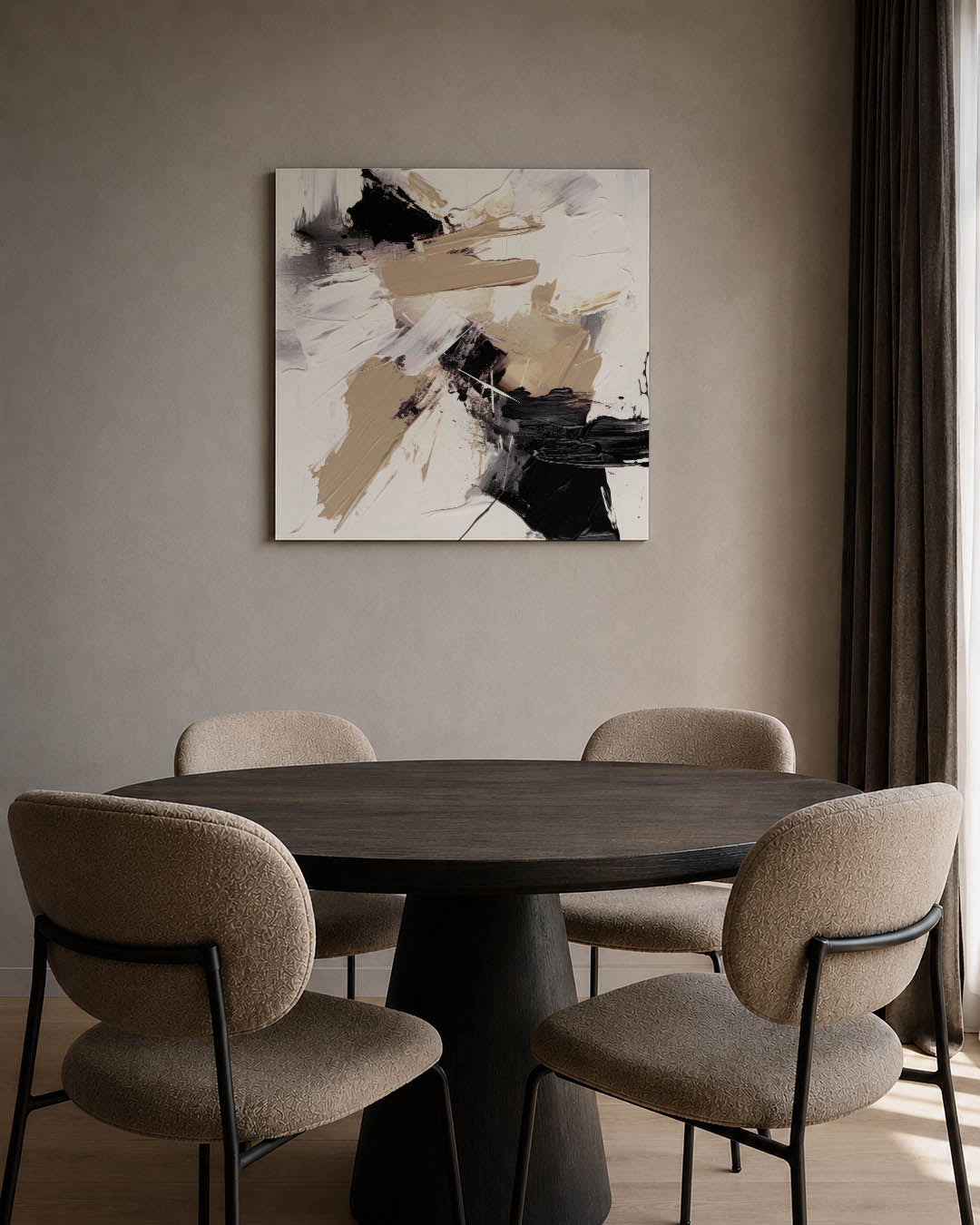 Dynamische kleurvlakken Kunstwerk