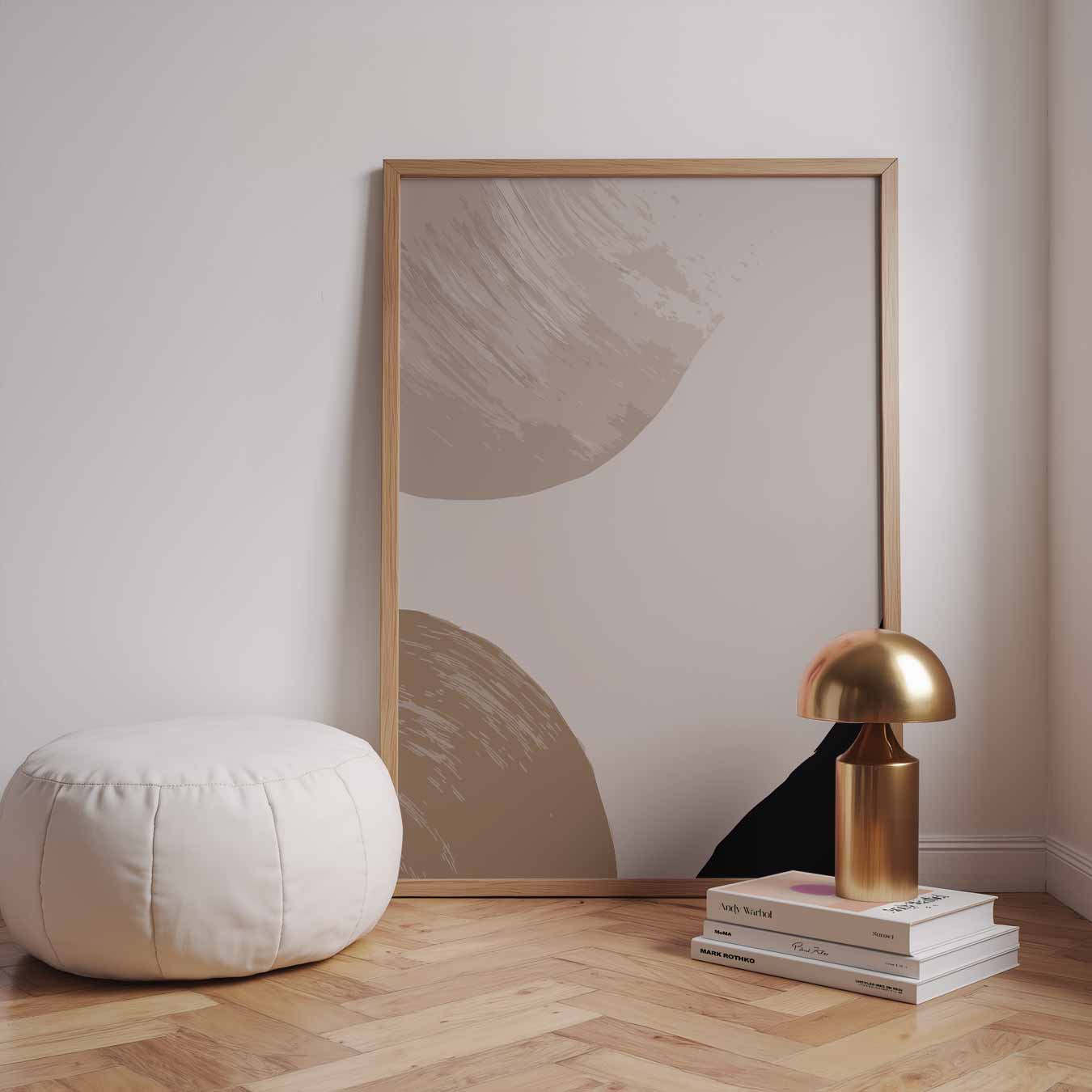Abstracte Aardetinten Poster