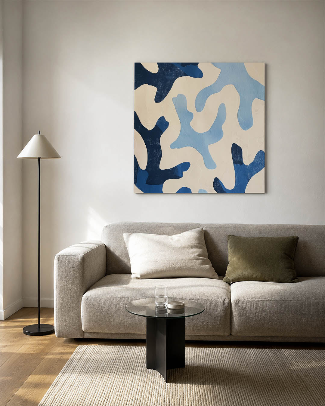 Organische vormen compositie Kunstwerk