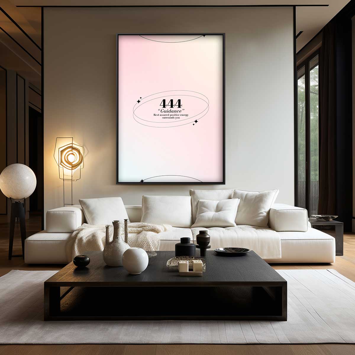 Inspirerende 444 Gids Poster Kunstwerk-canvas-dibond-plexiglas-wanddecoratie-WallArtistic