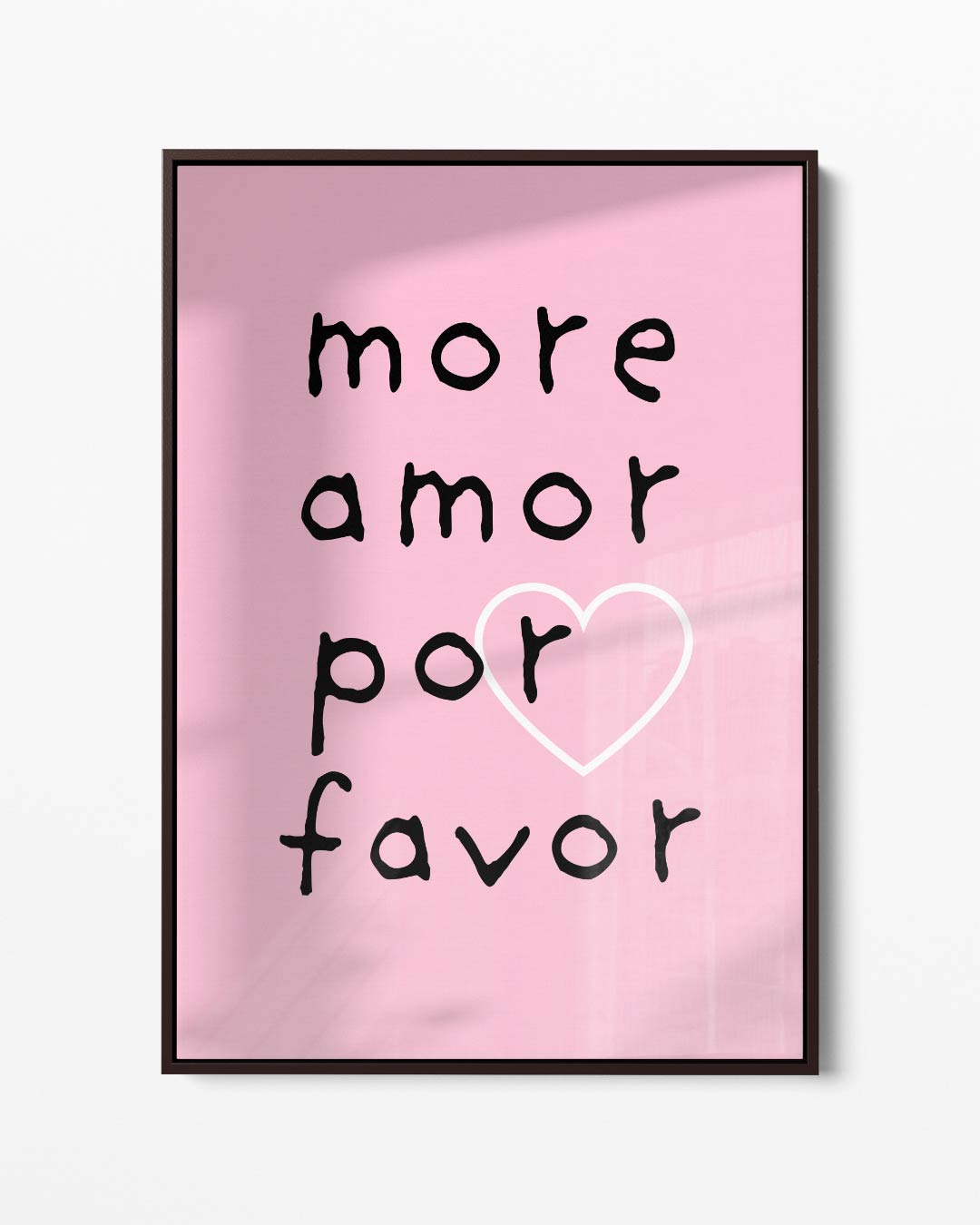 Liefdevolle Roze Print Kunstwerk-canvas-dibond-plexiglas-wanddecoratie-WallArtistic