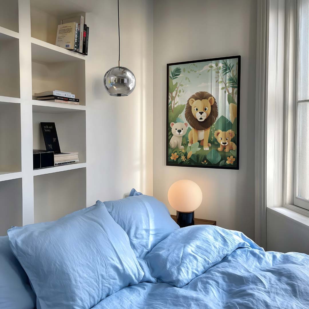 Speelse Jungle Dieren Poster-WallArtistic