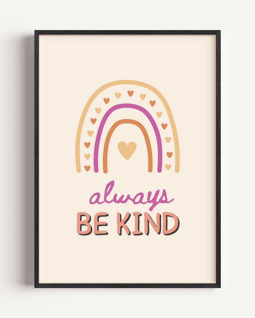 Rainbow Vibes Positivity Poster