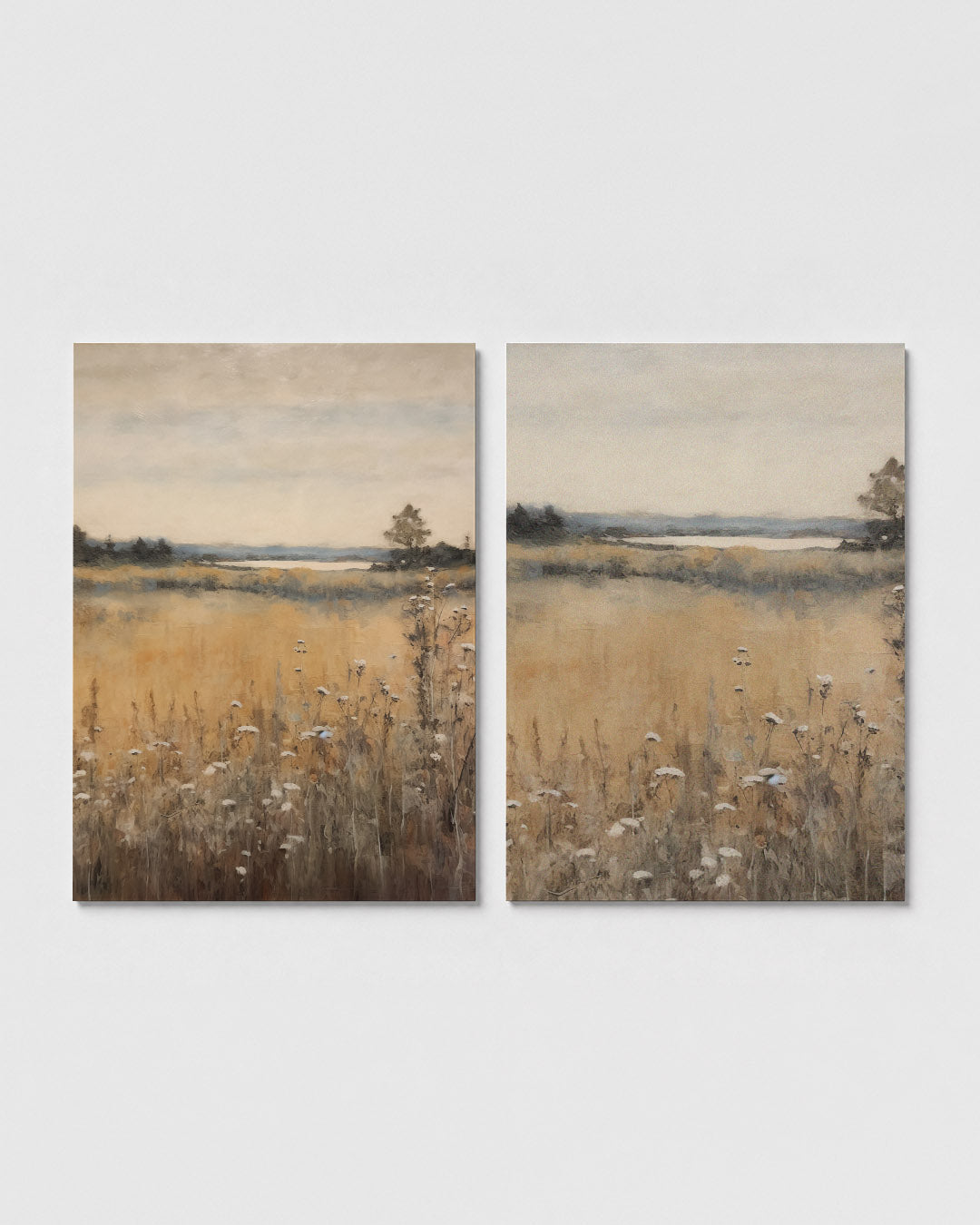 Rustige landschapstonen Posterset