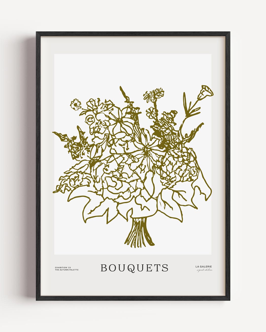 Bloemenpracht Silhouet Poster-WallArtistic