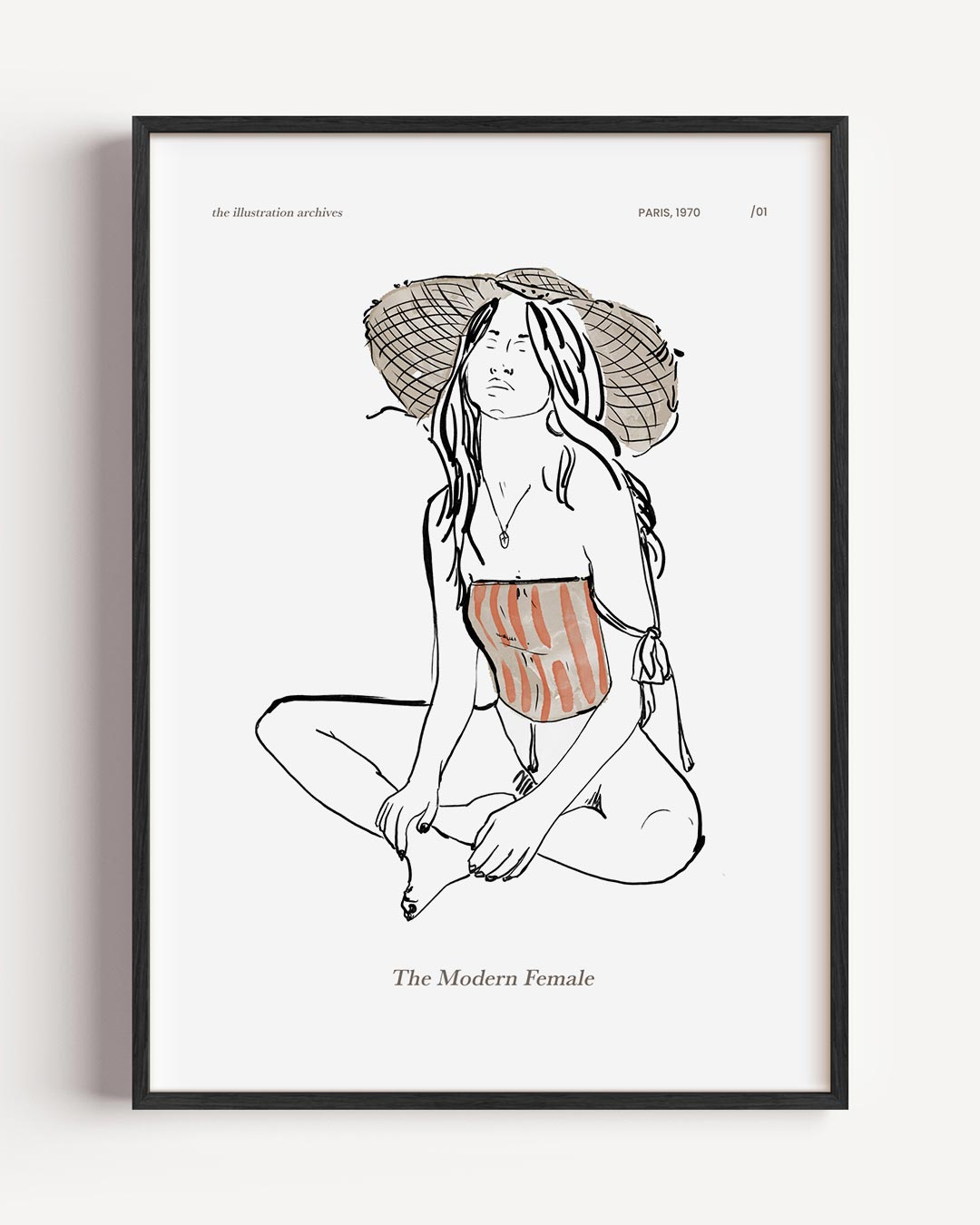 De Moderne Vrouw Poster-WallArtistic
