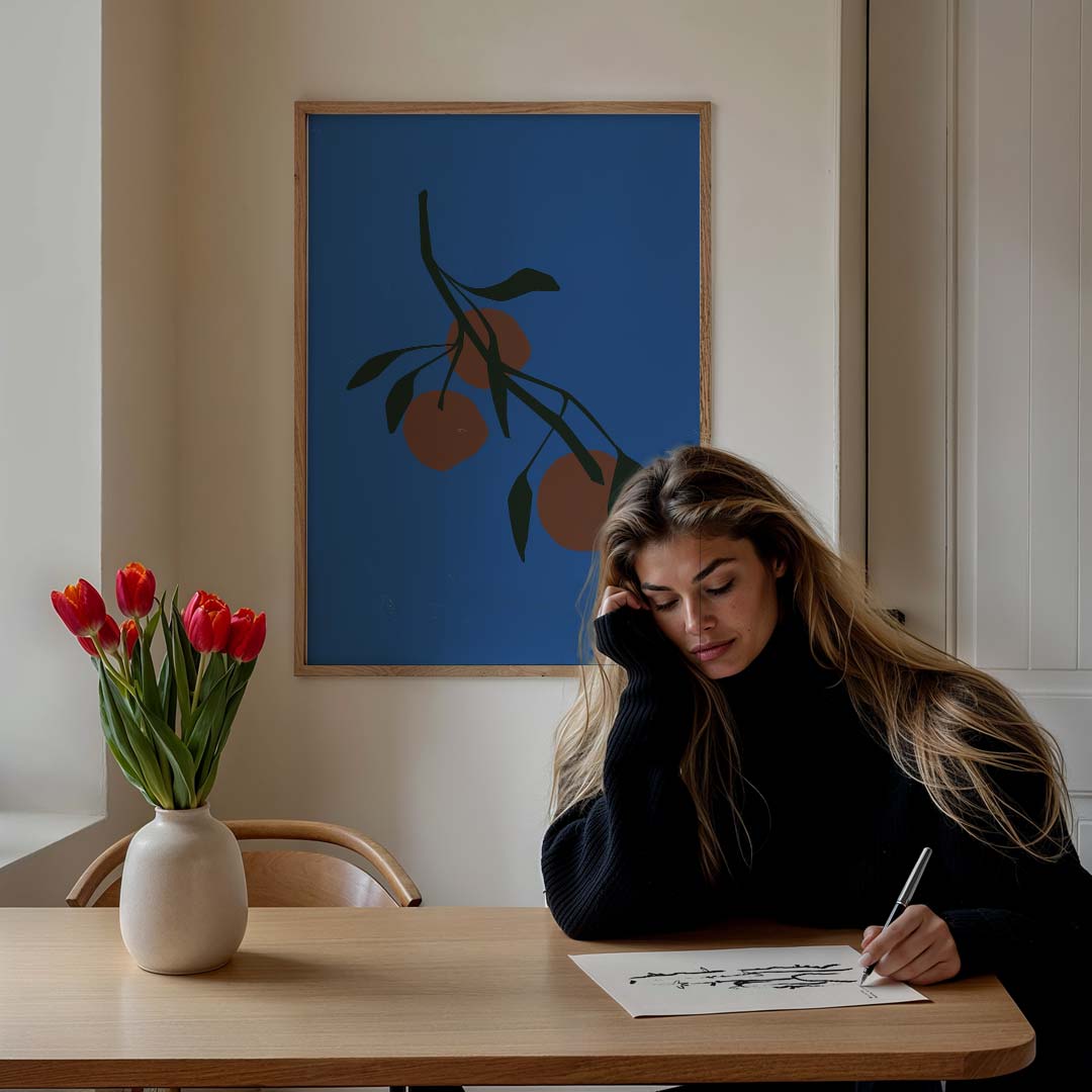 Strakke Fruit Illustratie Poster-WallArtistic