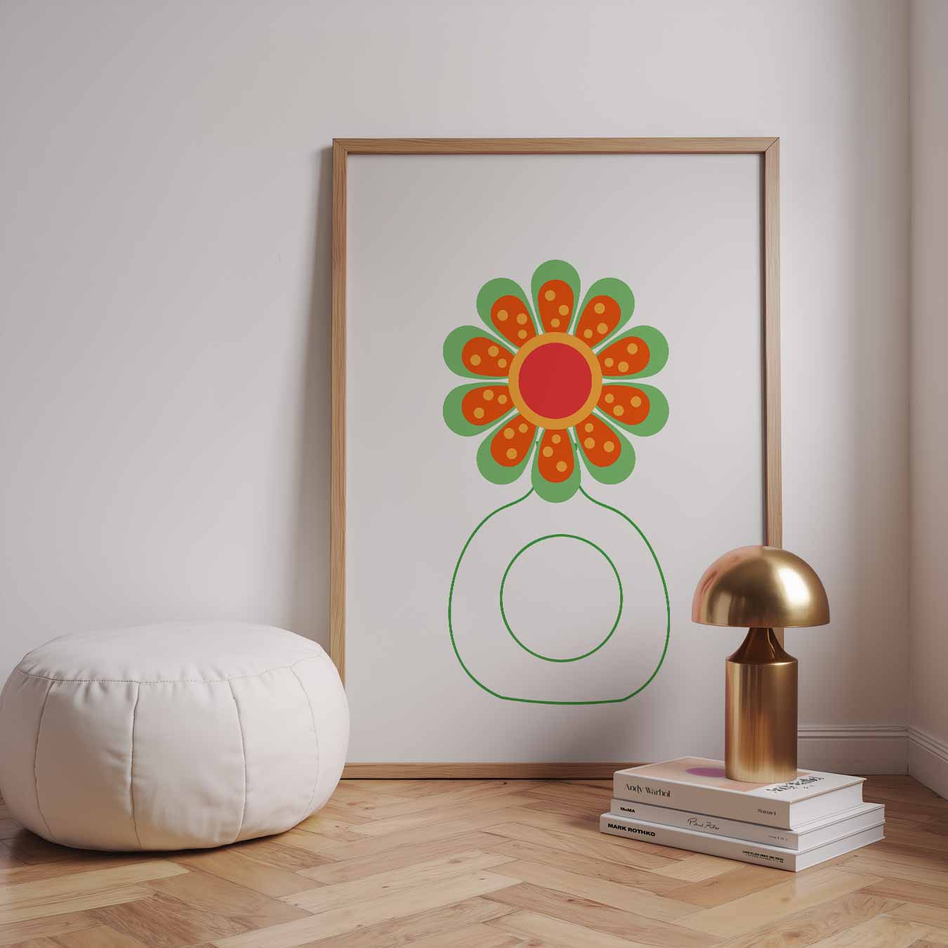 Vrolijke Bloemenpracht Poster