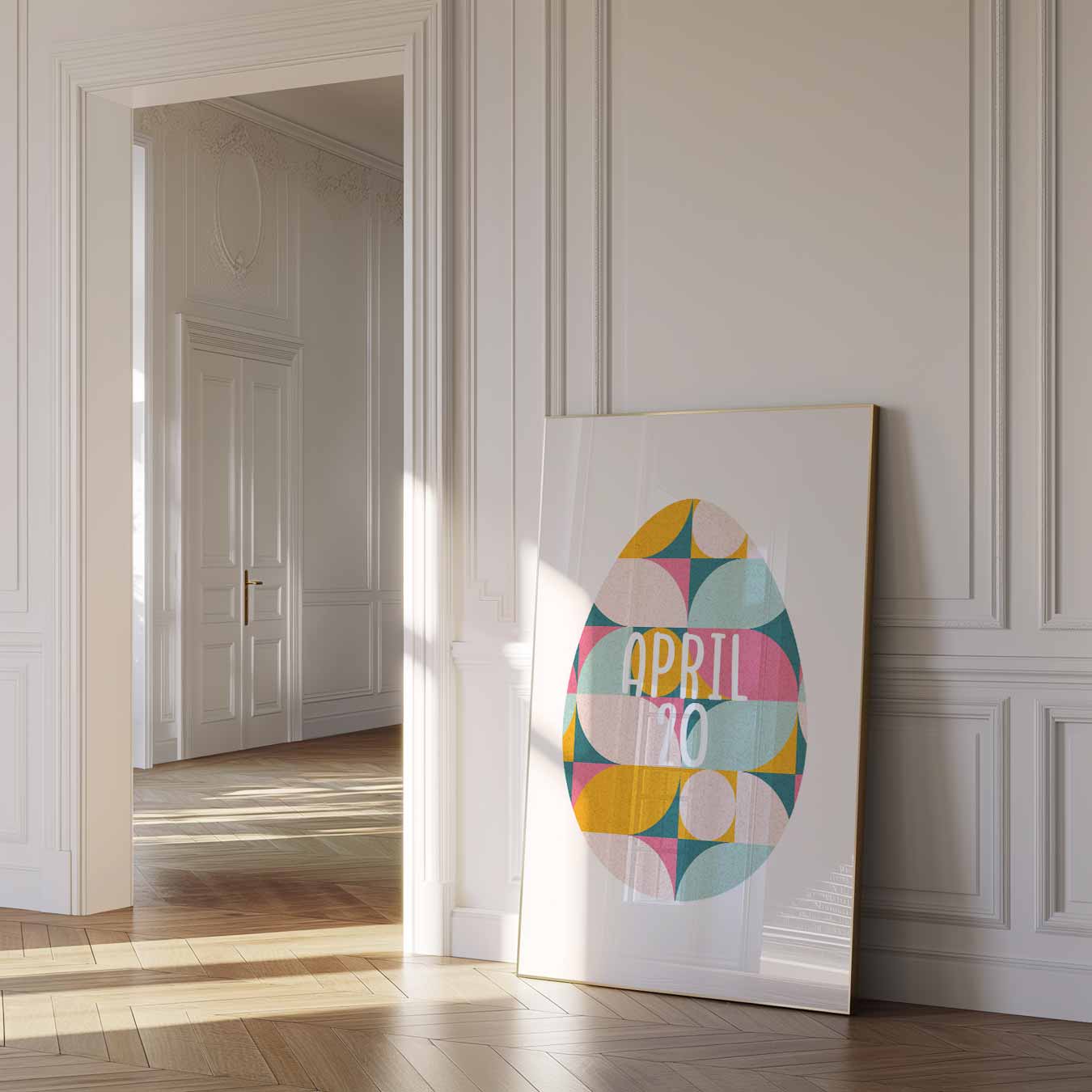 Retro Geometrische Poster - April 20 Poster