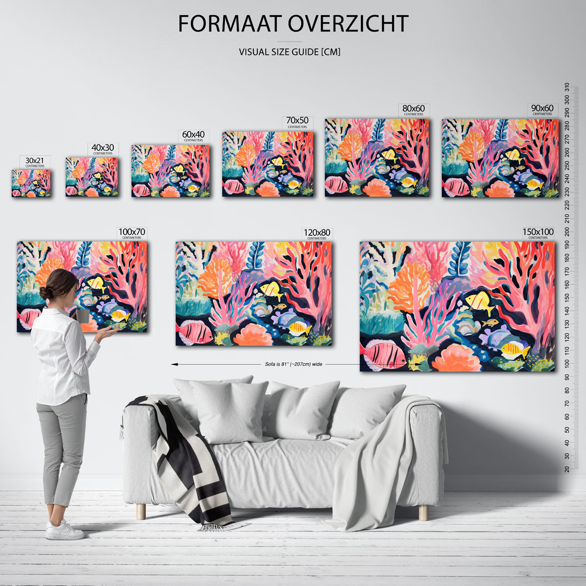 Kleurrijke onderwaterwereld Poster