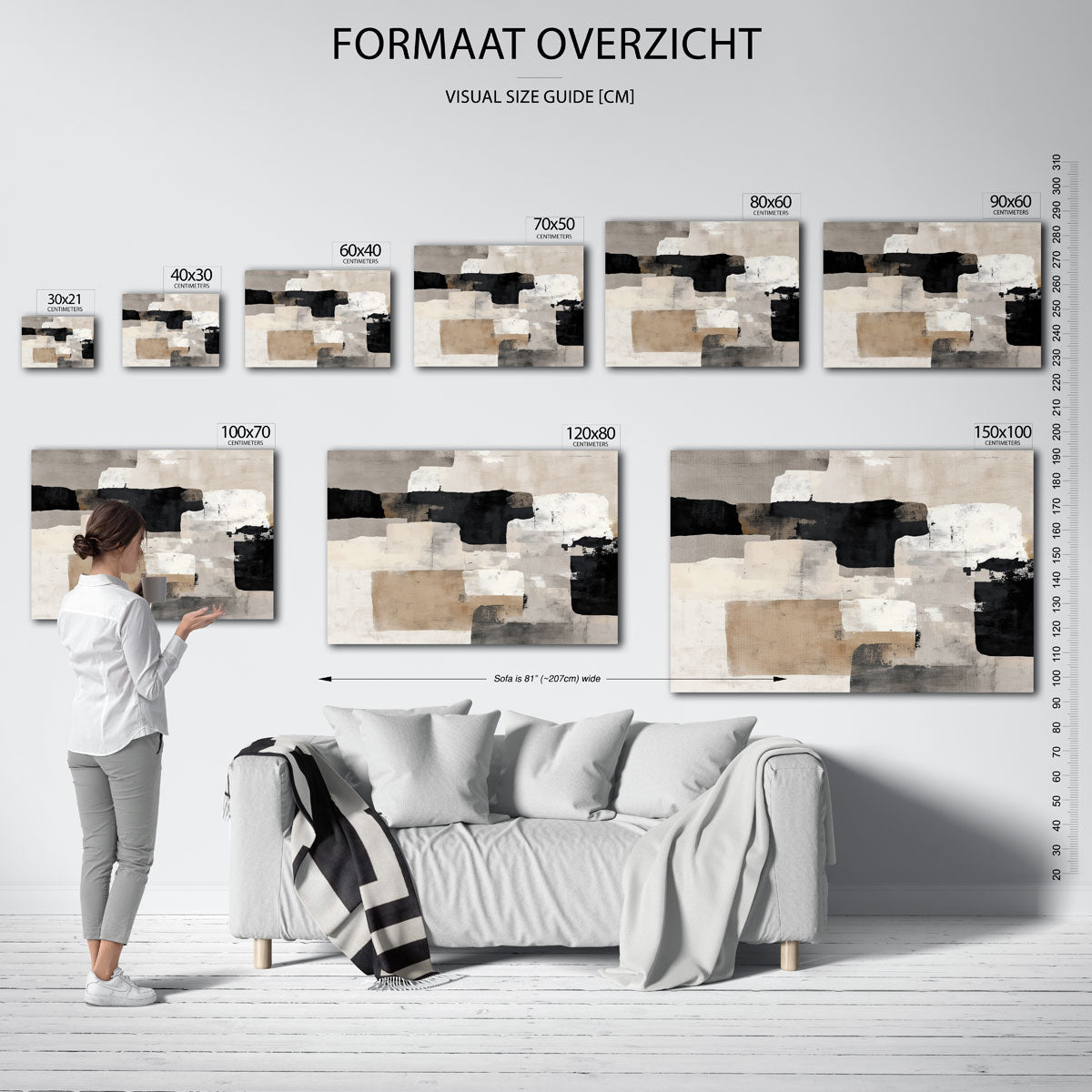 Abstracte vormen Poster