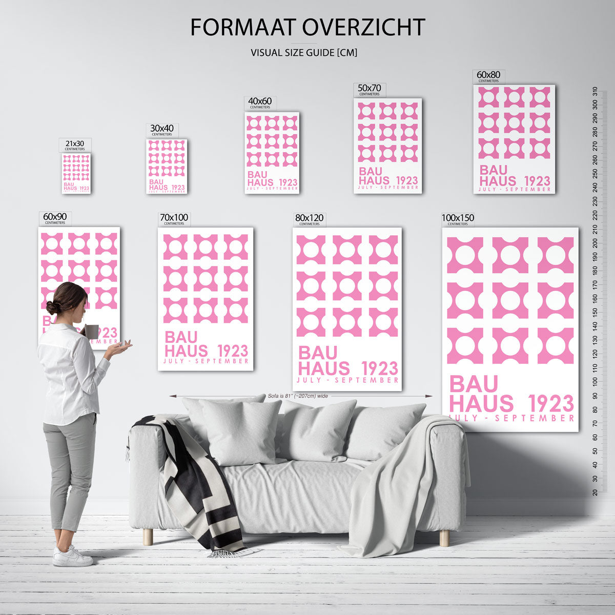 Vormritme en kleur Poster