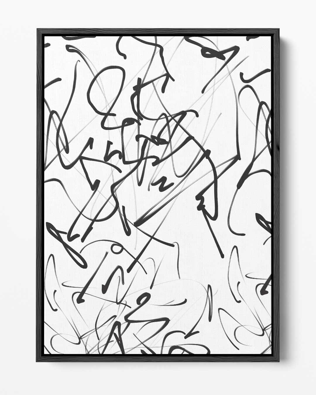 Chaotische Lijnen Kunstwerk Kunstwerk-canvas-dibond-plexiglas-wanddecoratie-WallArtistic