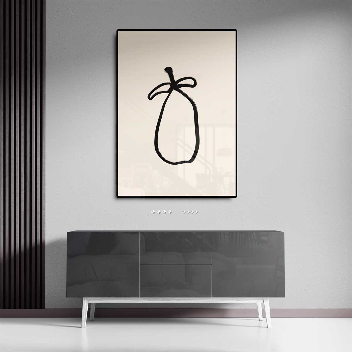 Minimalistisch Perentaart Kunstwerk-canvas-dibond-plexiglas-wanddecoratie-WallArtistic