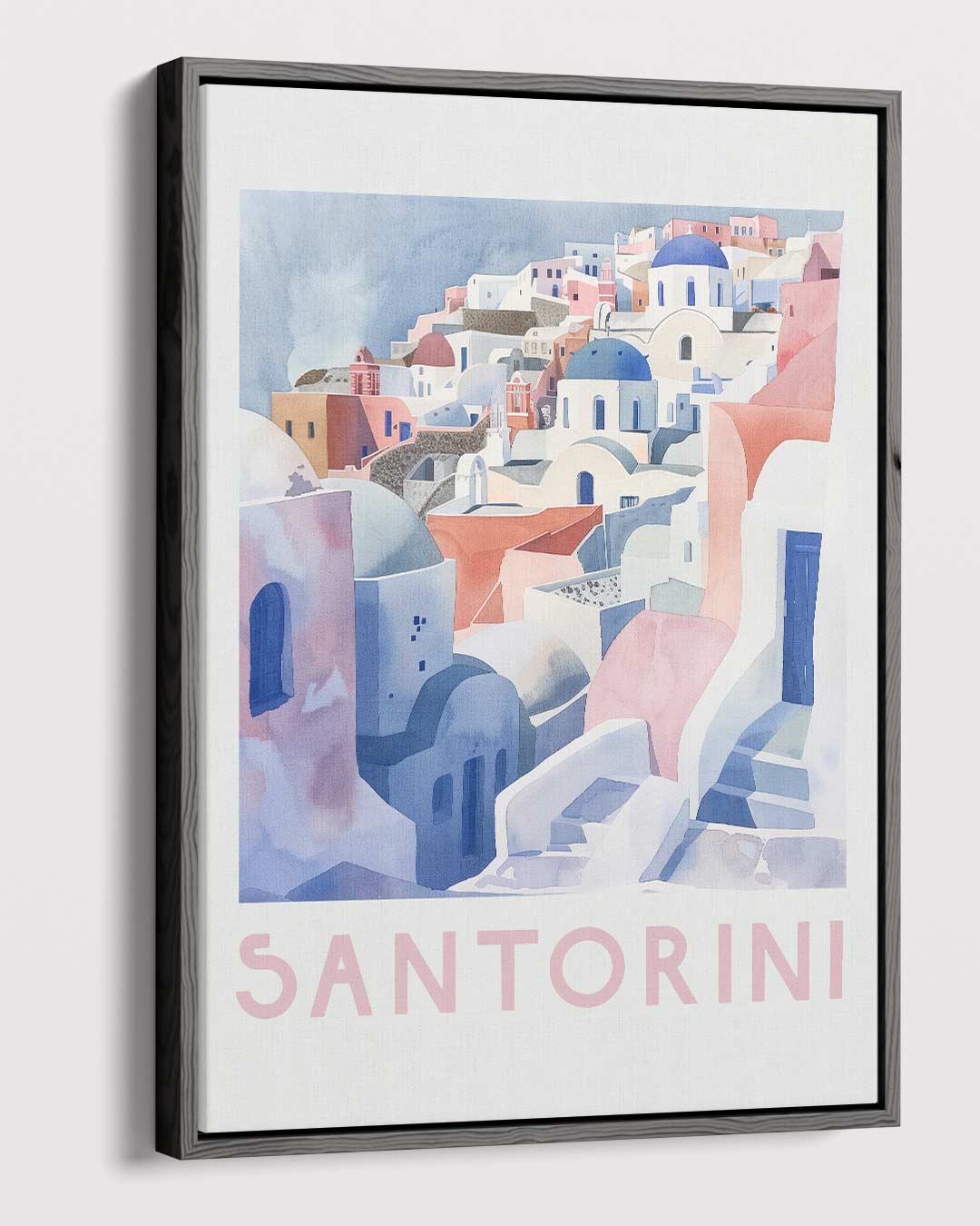 Santorini Droomlandschap Kunstwerk-canvas-dibond-plexiglas-wanddecoratie-WallArtistic