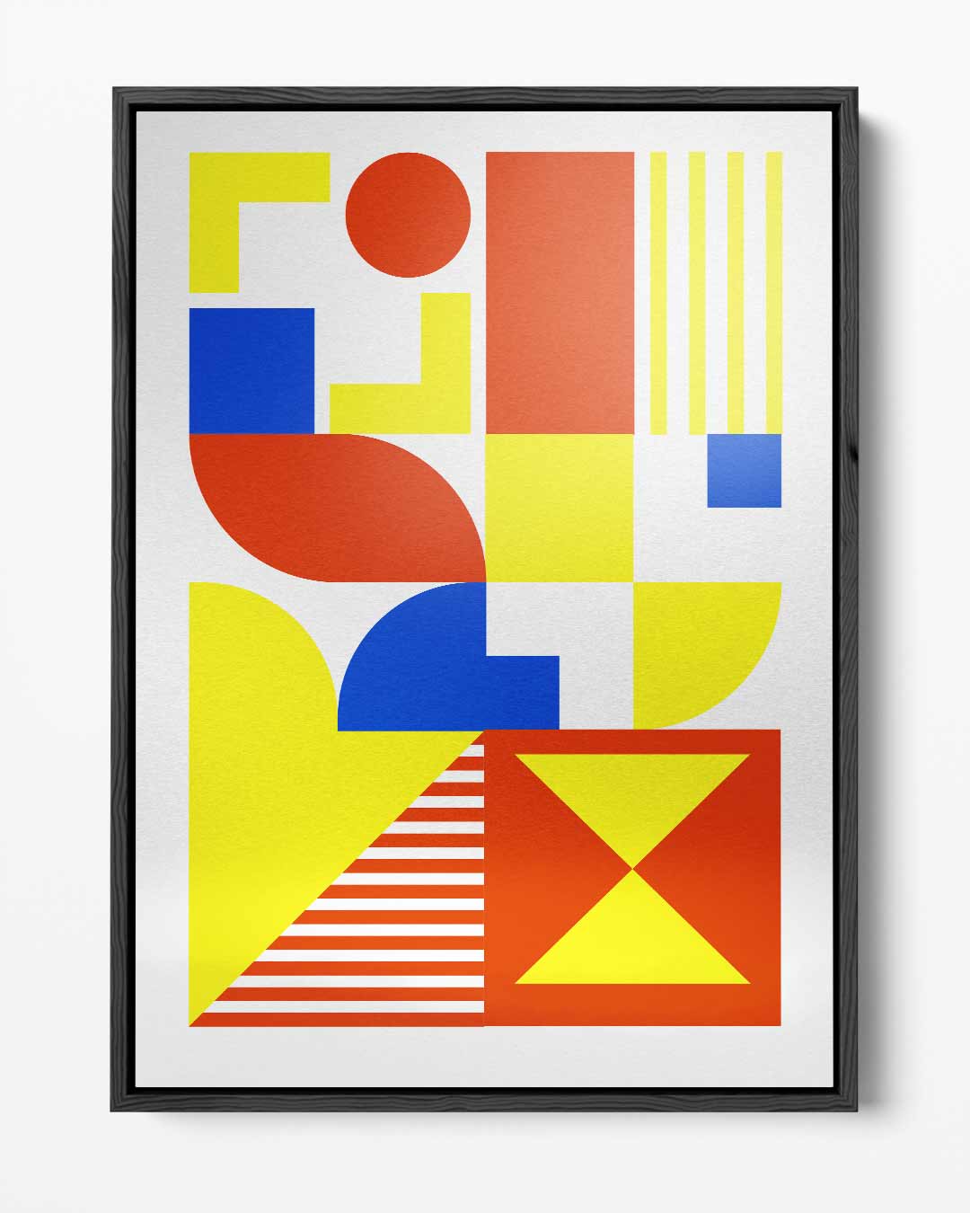 Kleurrijk Geometrisch Kunstwerk Kunstwerk-canvas-dibond-plexiglas-wanddecoratie-WallArtistic