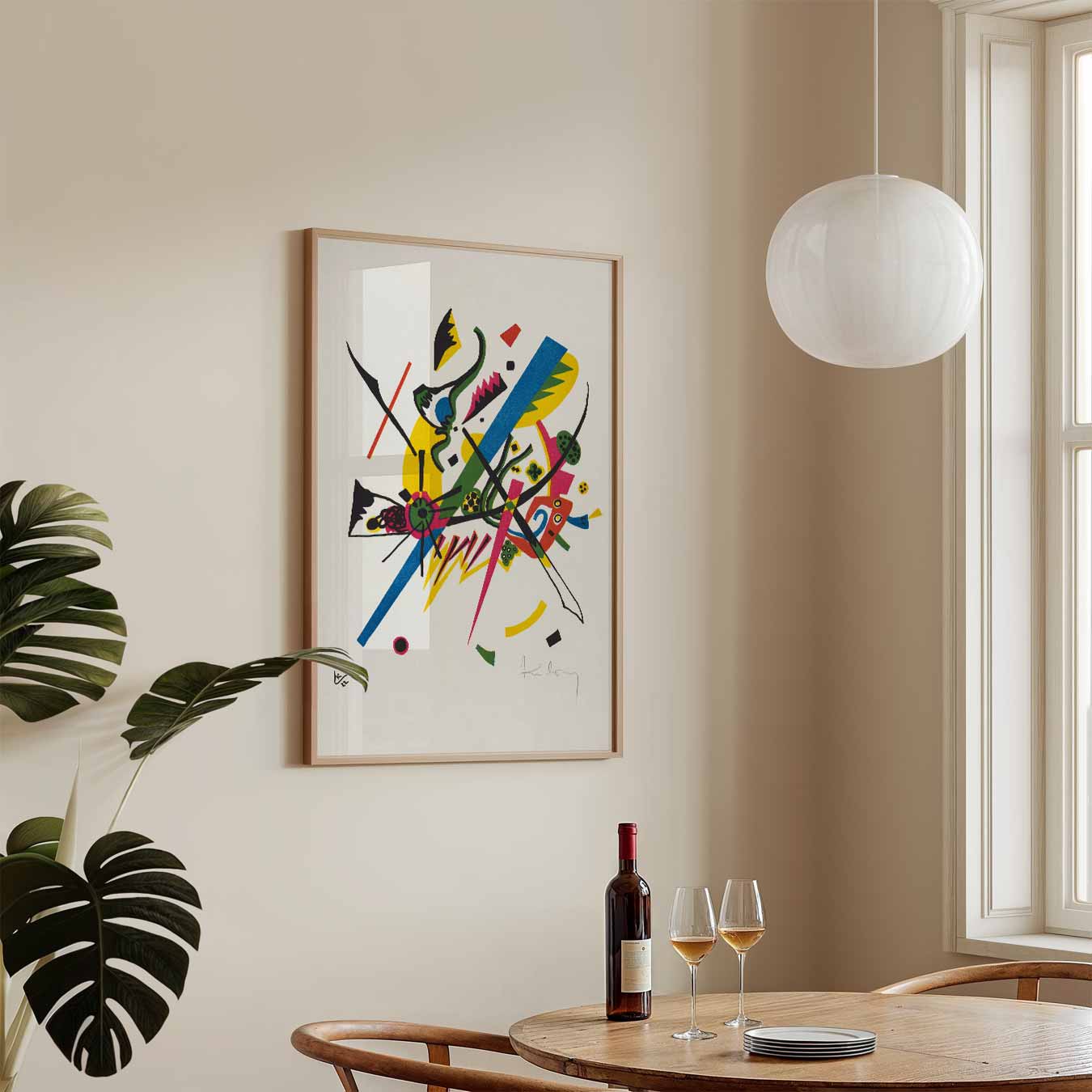 Vrolijke Abstracte Kleurenmix Poster