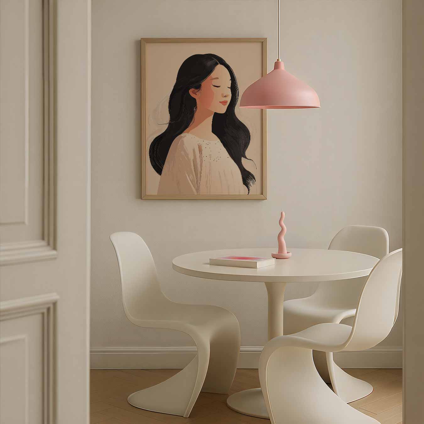 Serene Elegantie Vrouwenportret Poster
