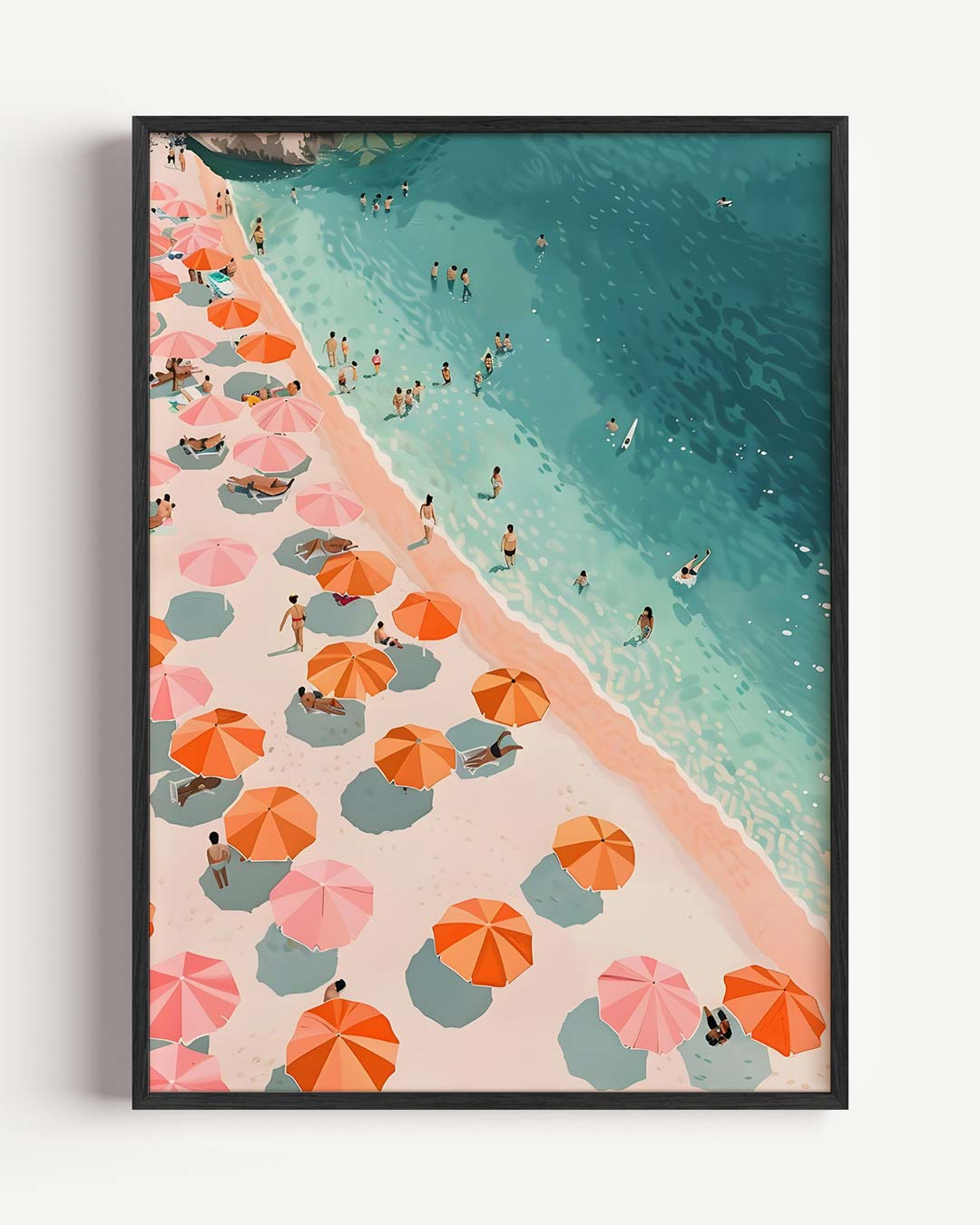Zonnige Stranddag Poster