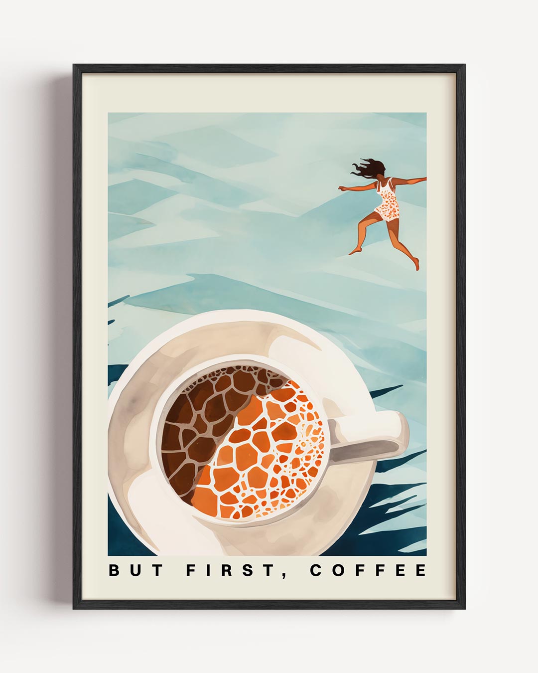 Energiek Begin Koffieposter-WallArtistic