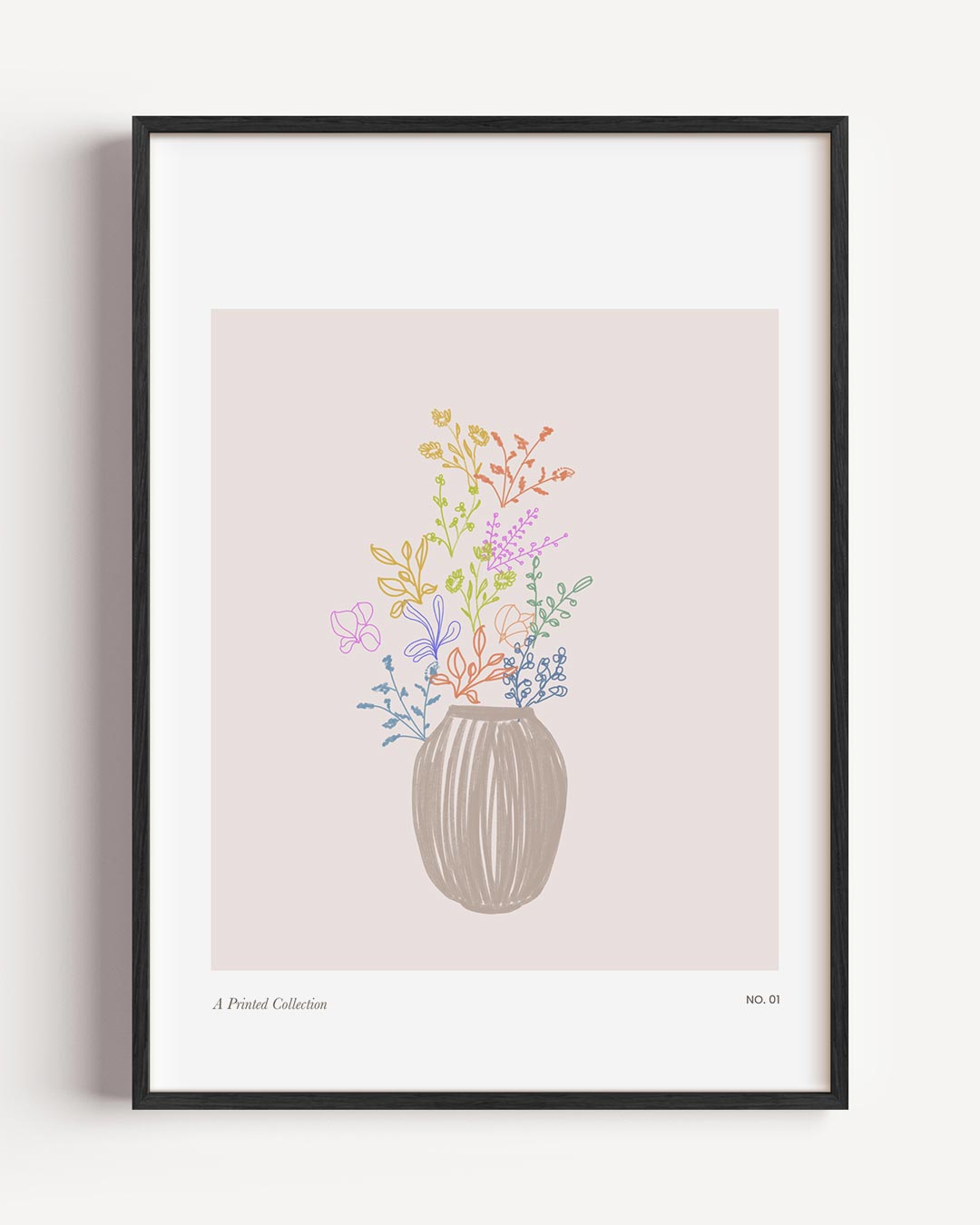 Kleurrijke Bloemenvaas Poster-WallArtistic