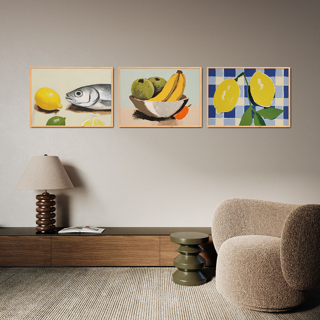 Citroen en vis Posterset