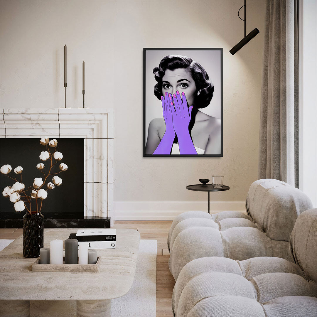 Verrassende blik Kunstwerk