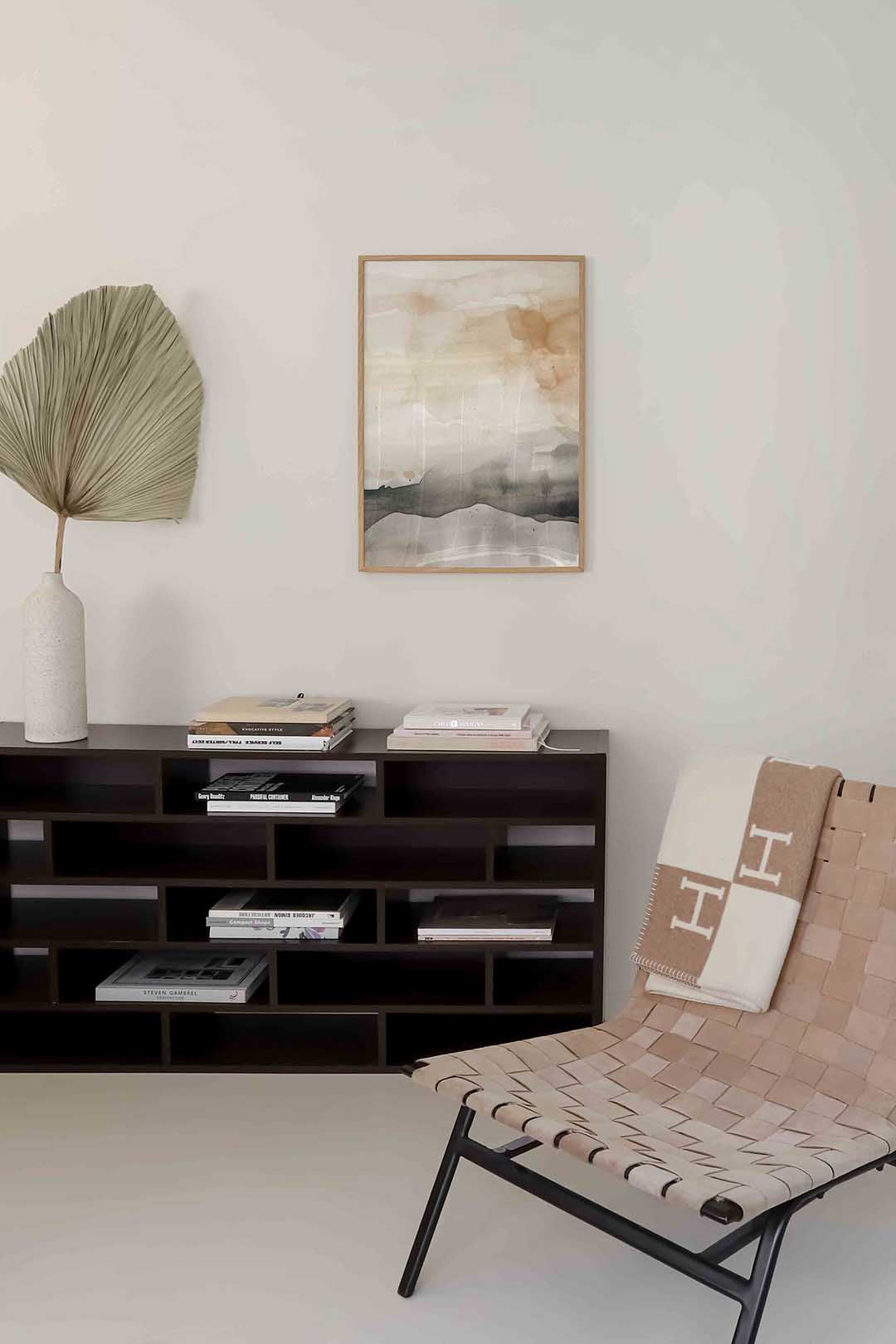 Abstracte landschapsweergave Poster