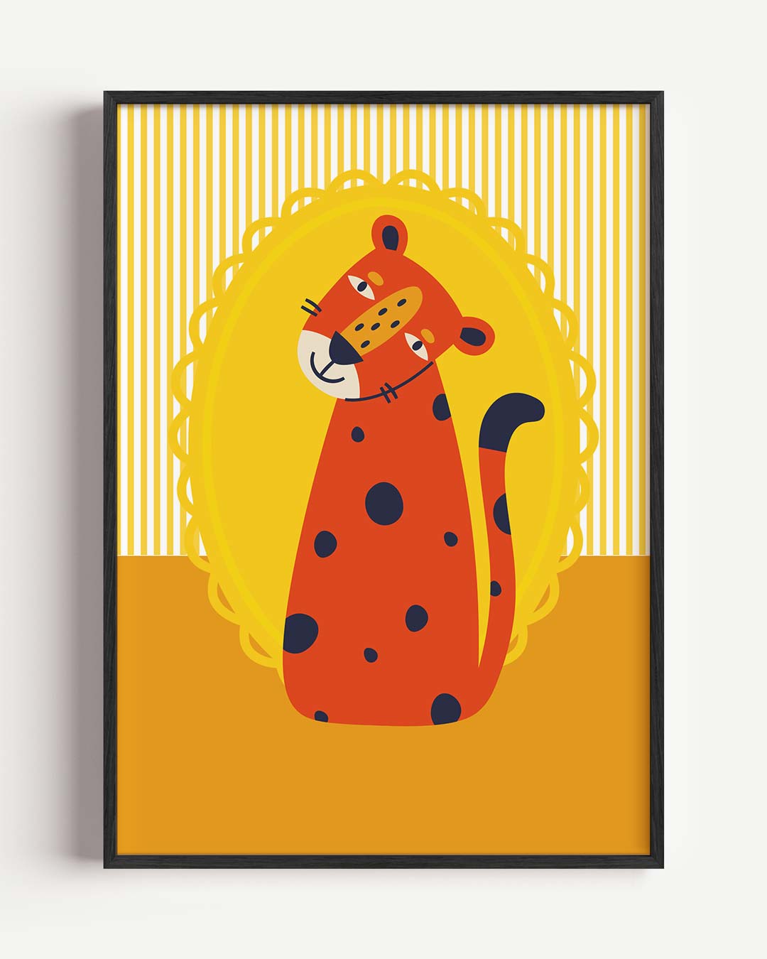 Vrolijke Luipaard Poster