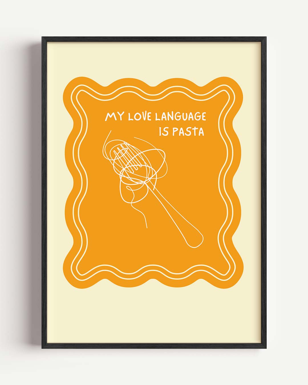 Pasta Love Language Poster
