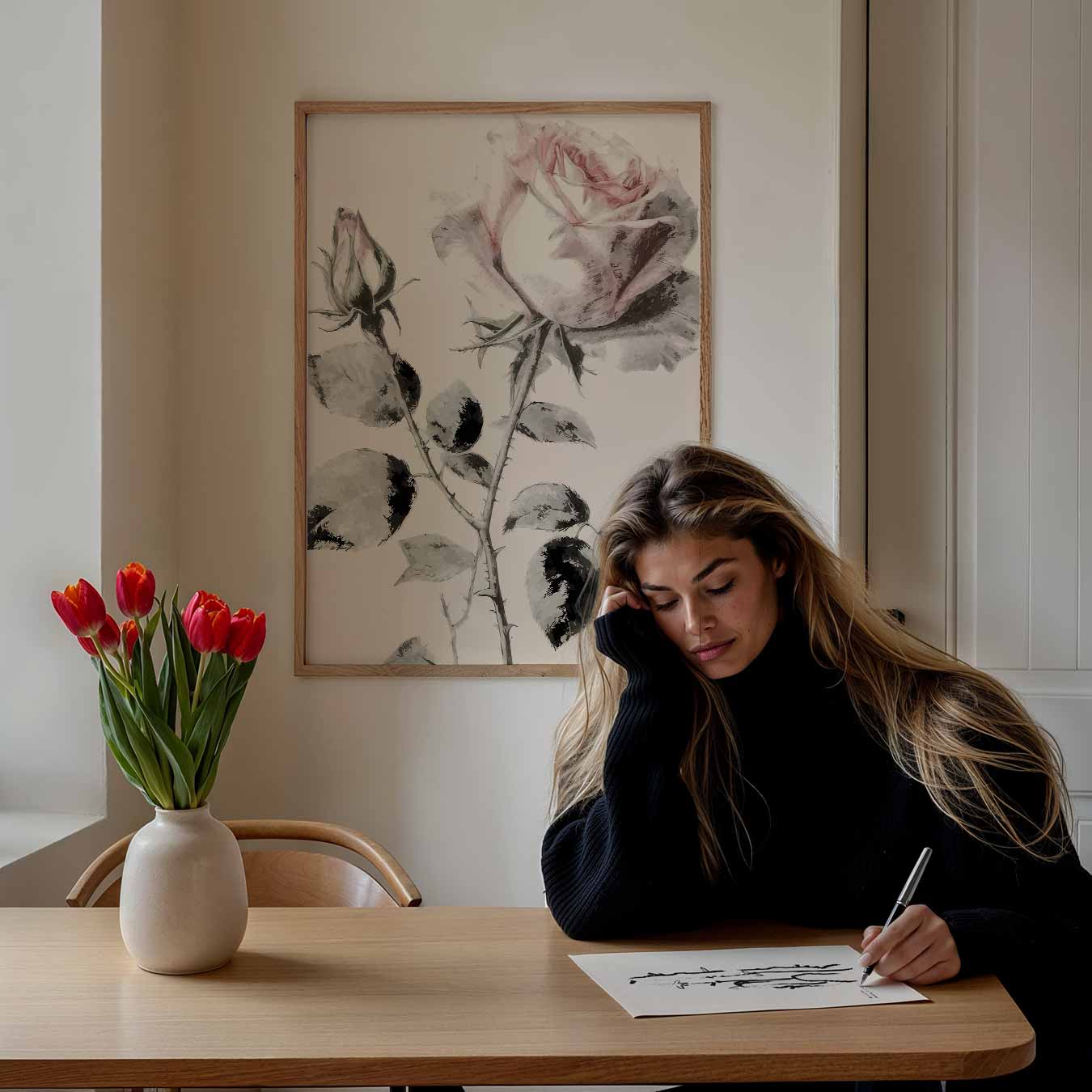 Romantische Rozen Poster