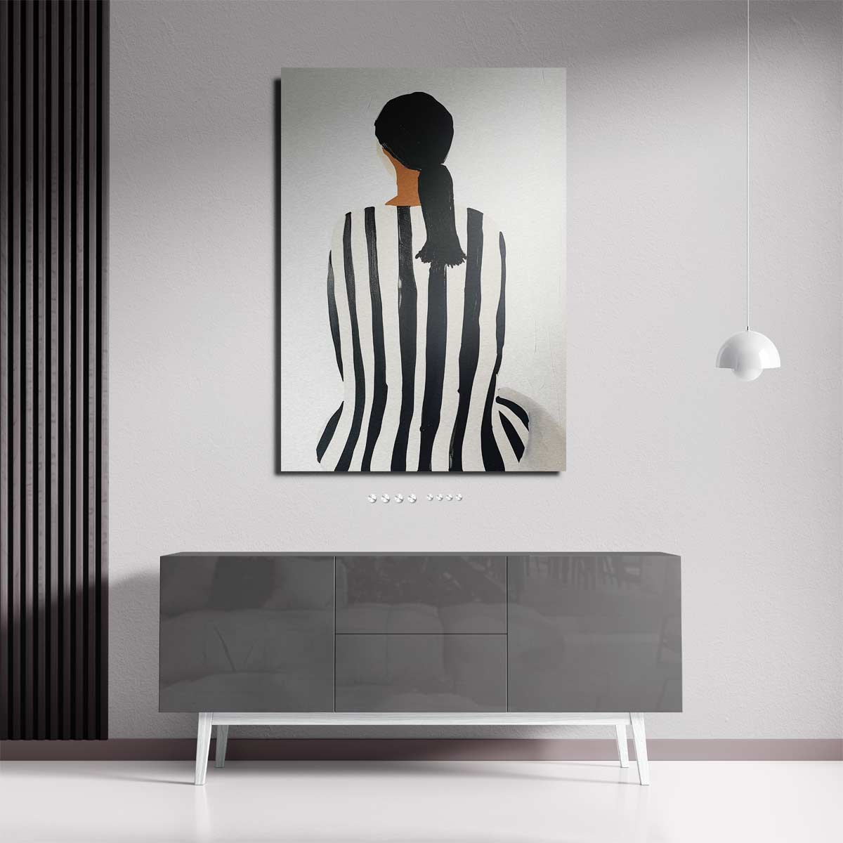 Strepen en Stille Kunstwerk-canvas-dibond-plexiglas-wanddecoratie-WallArtistic