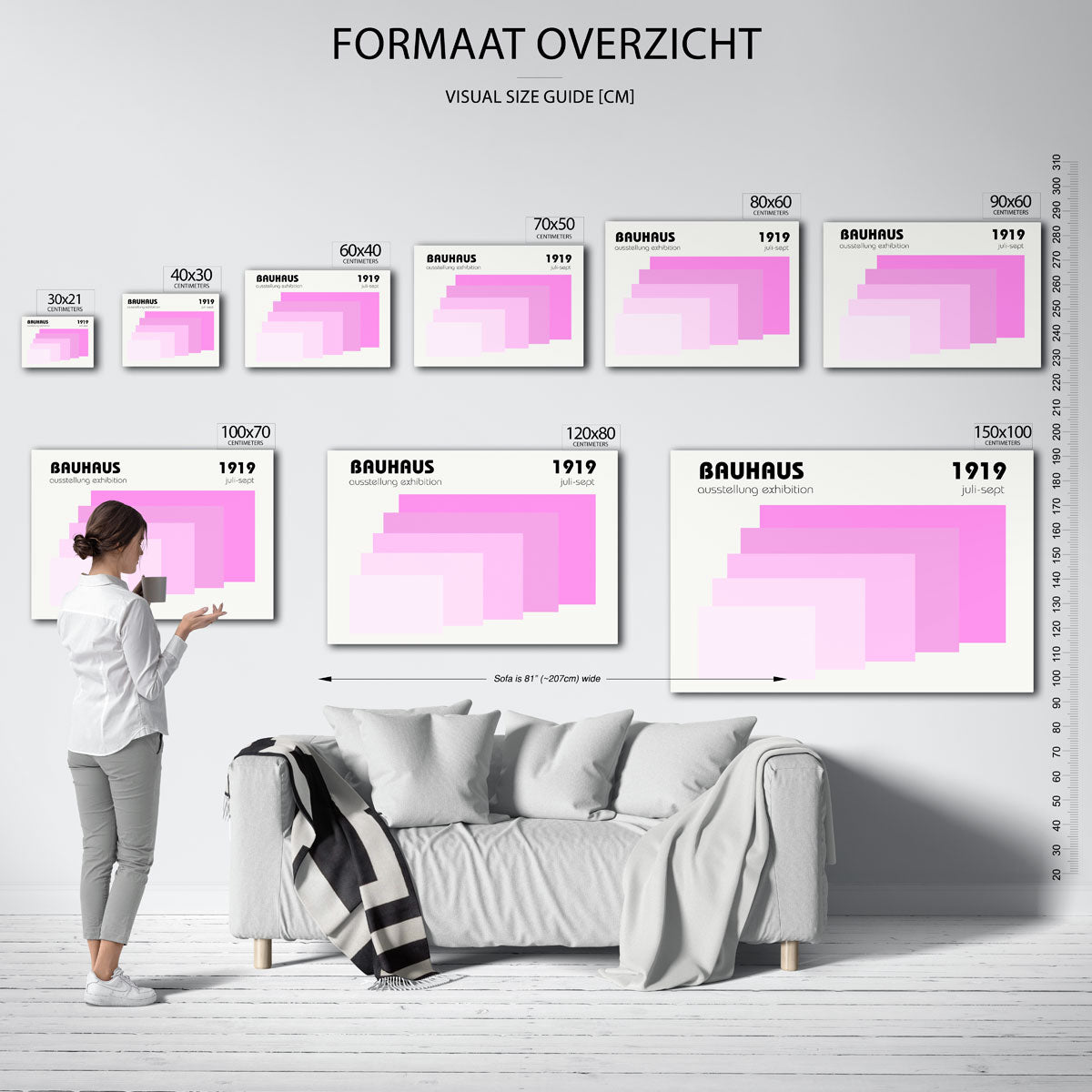 Vormritme en kleur Poster