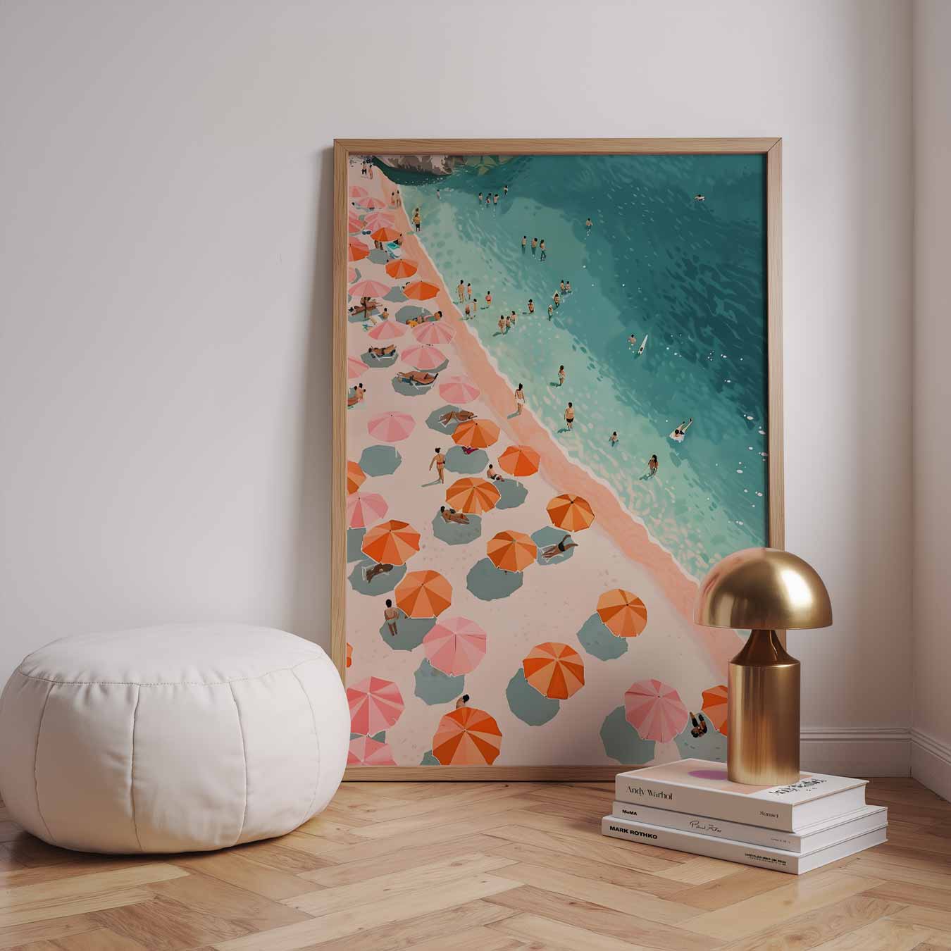 Zonnige Stranddag Poster